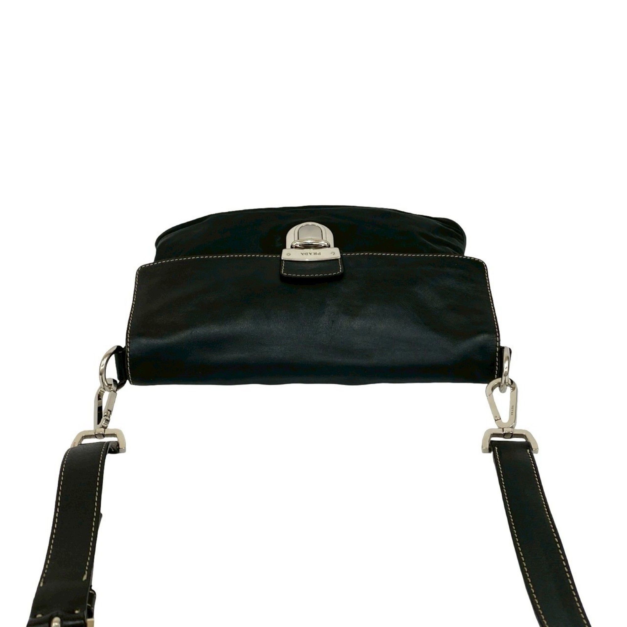 Leather Nylon Pochette Shoulder Bag (Pre-Owned) - Prada - Modalova