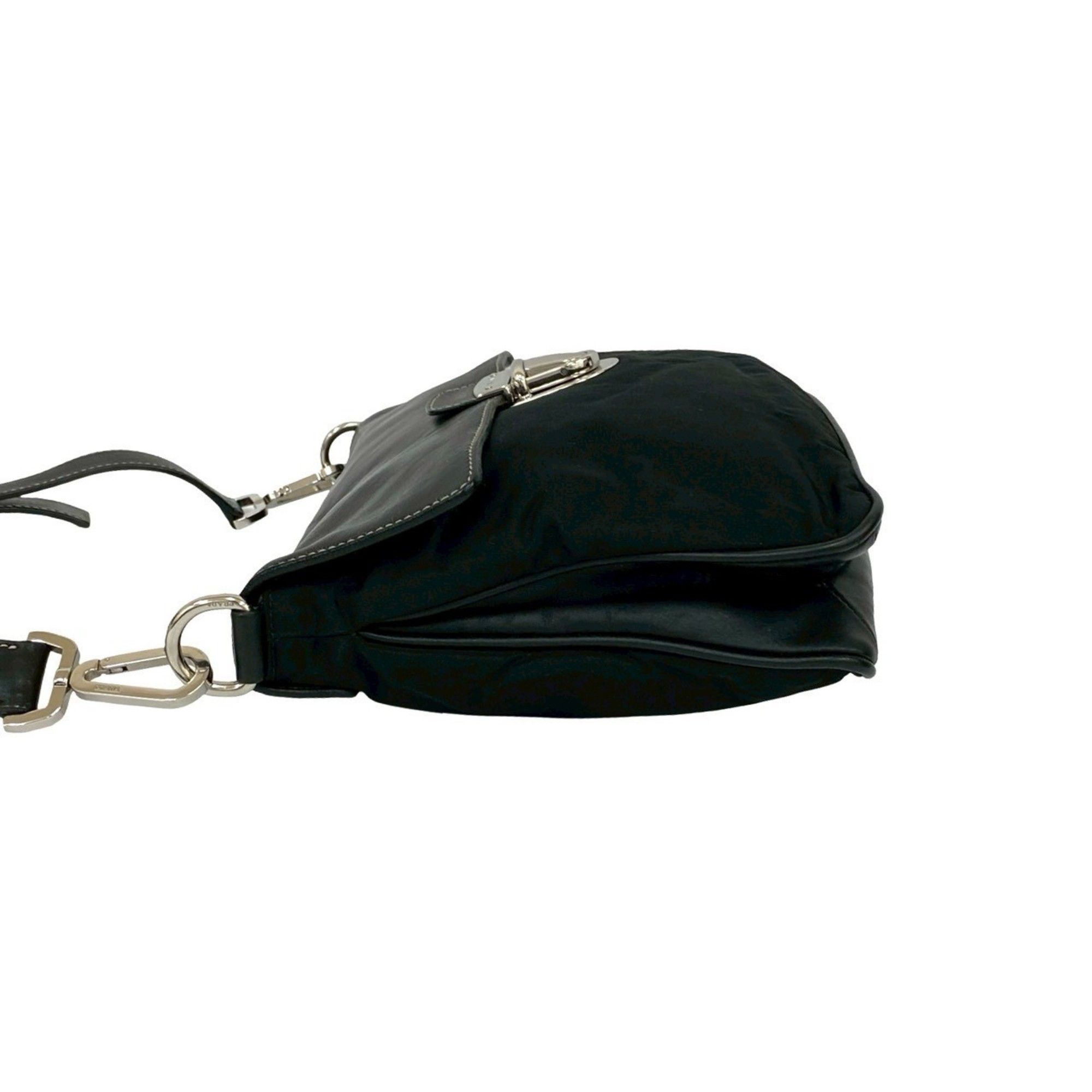 Leather Nylon Pochette Shoulder Bag (Pre-Owned) - Prada - Modalova