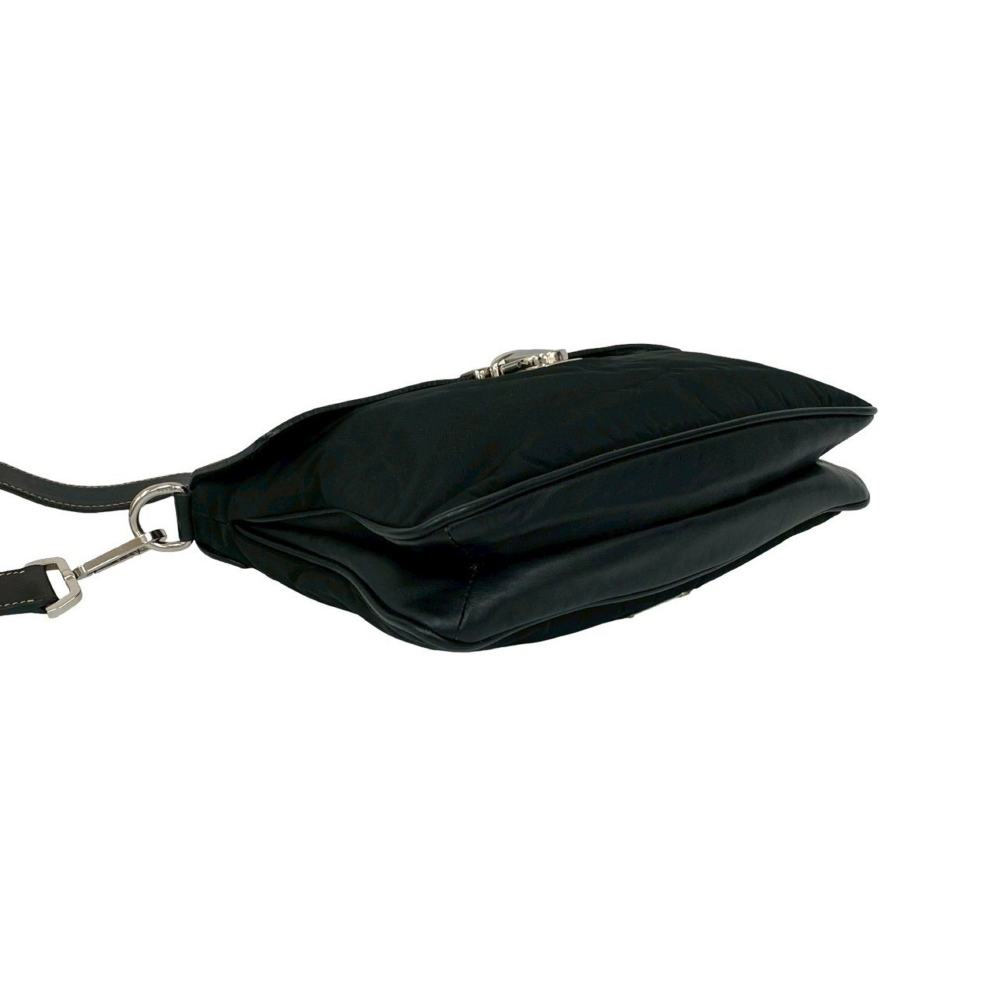 Leather Nylon Pochette Shoulder Bag (Pre-Owned) - Prada - Modalova