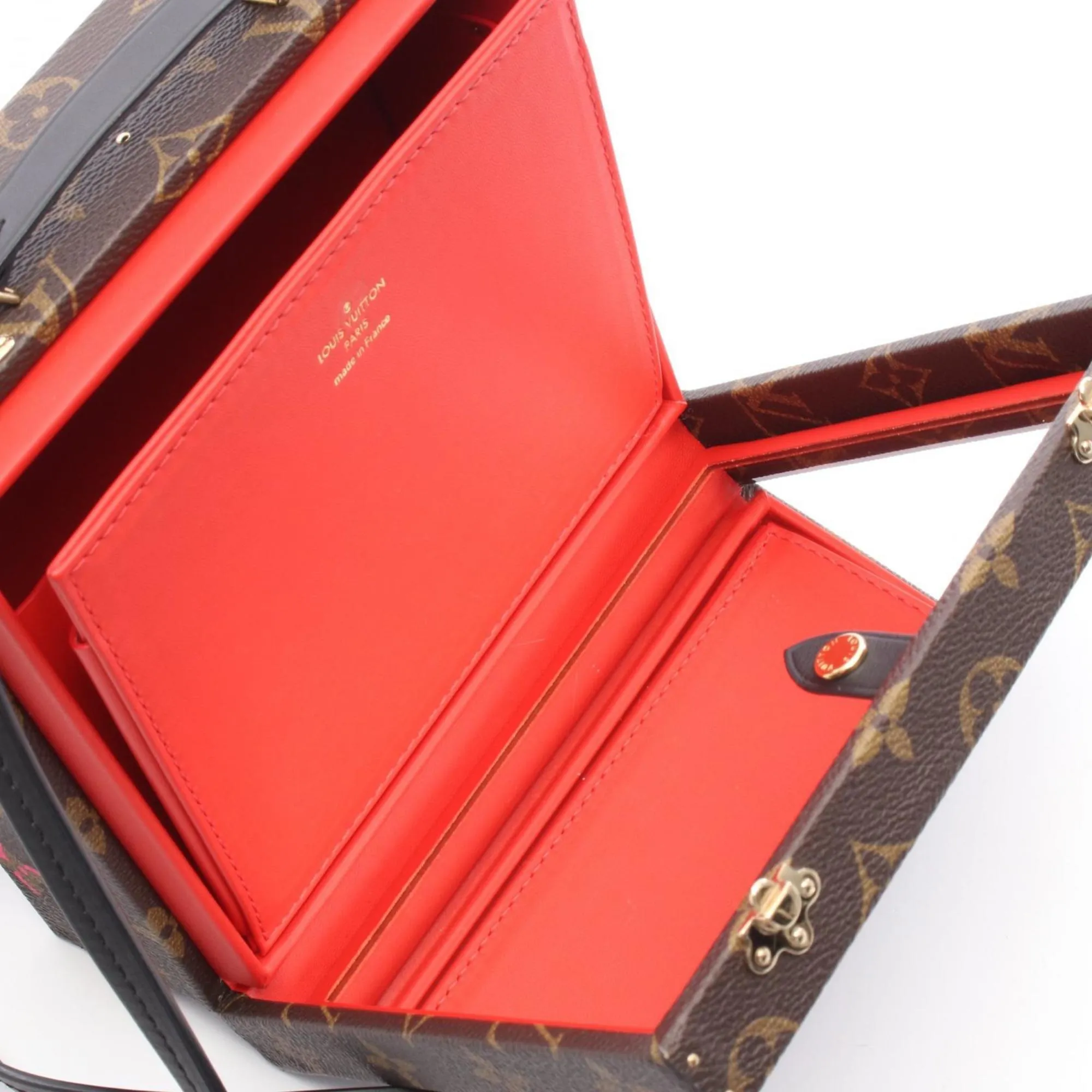 Monogram Coated Canvas Leather Handbag Pouch (Pre-Owned) - Louis Vuitton - Modalova