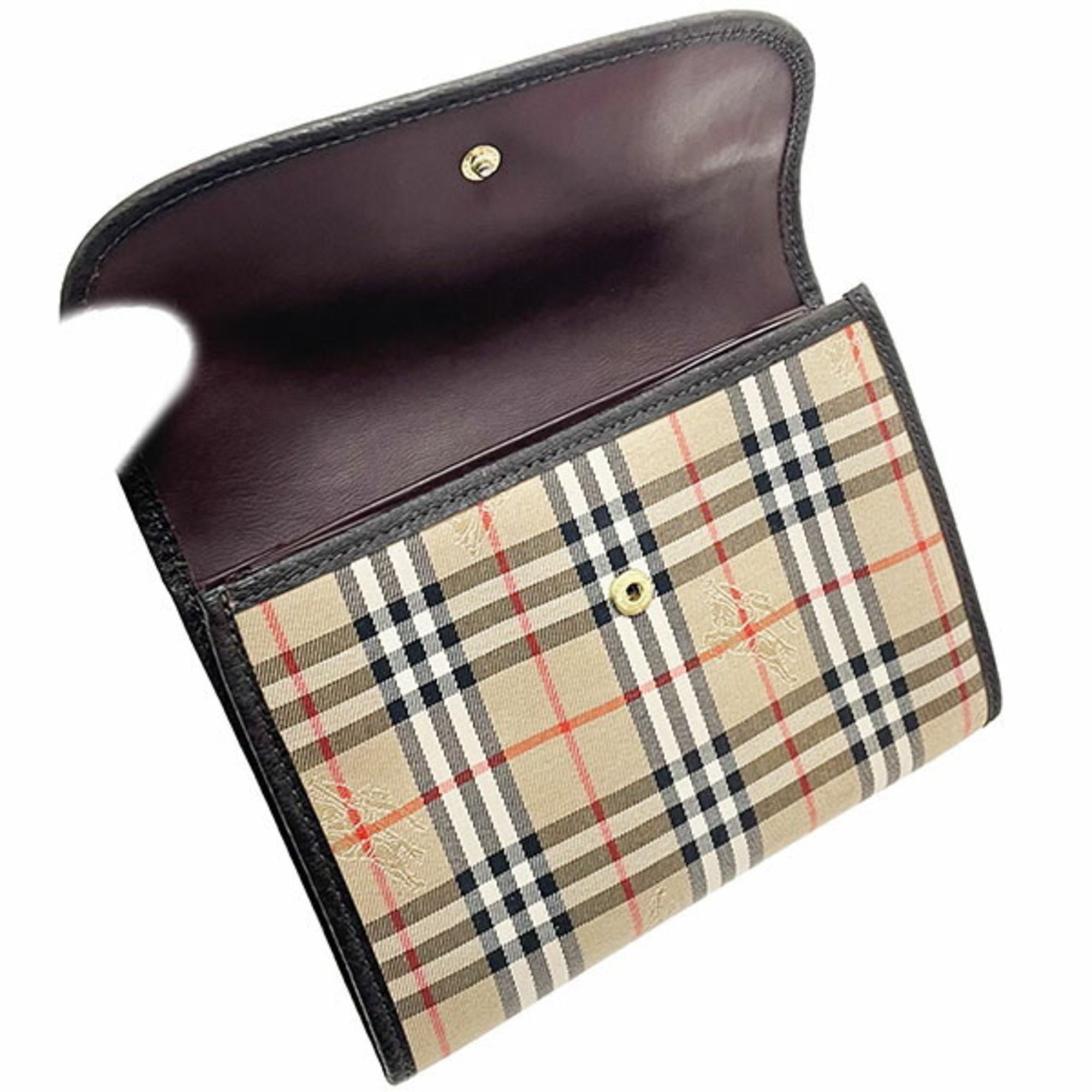 Canvas Leather Pouch (Pre-Owned) - Burberry - Modalova