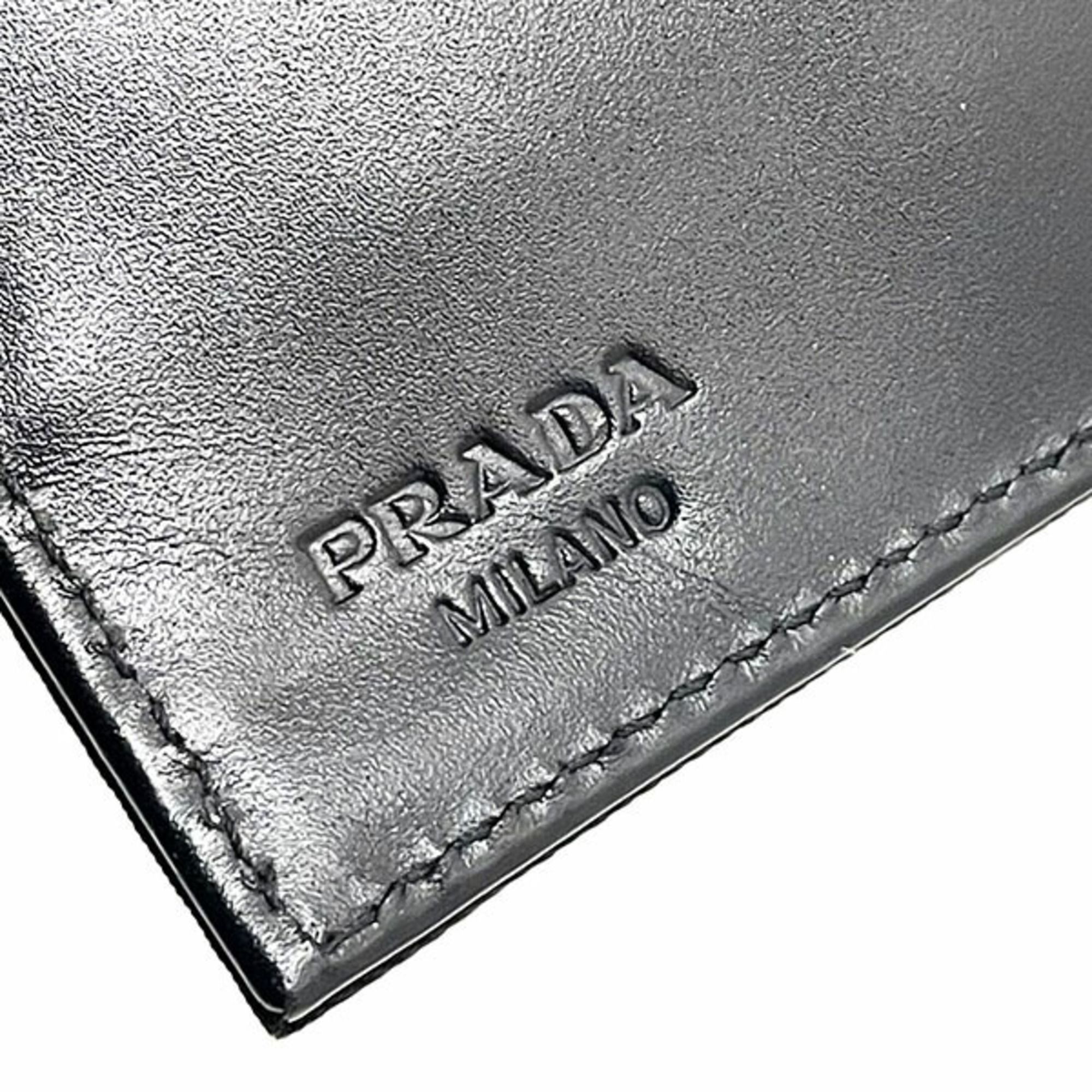 Nylon Leather Wallet (Tri-Fold) (Pre-Owned) - Prada - Modalova