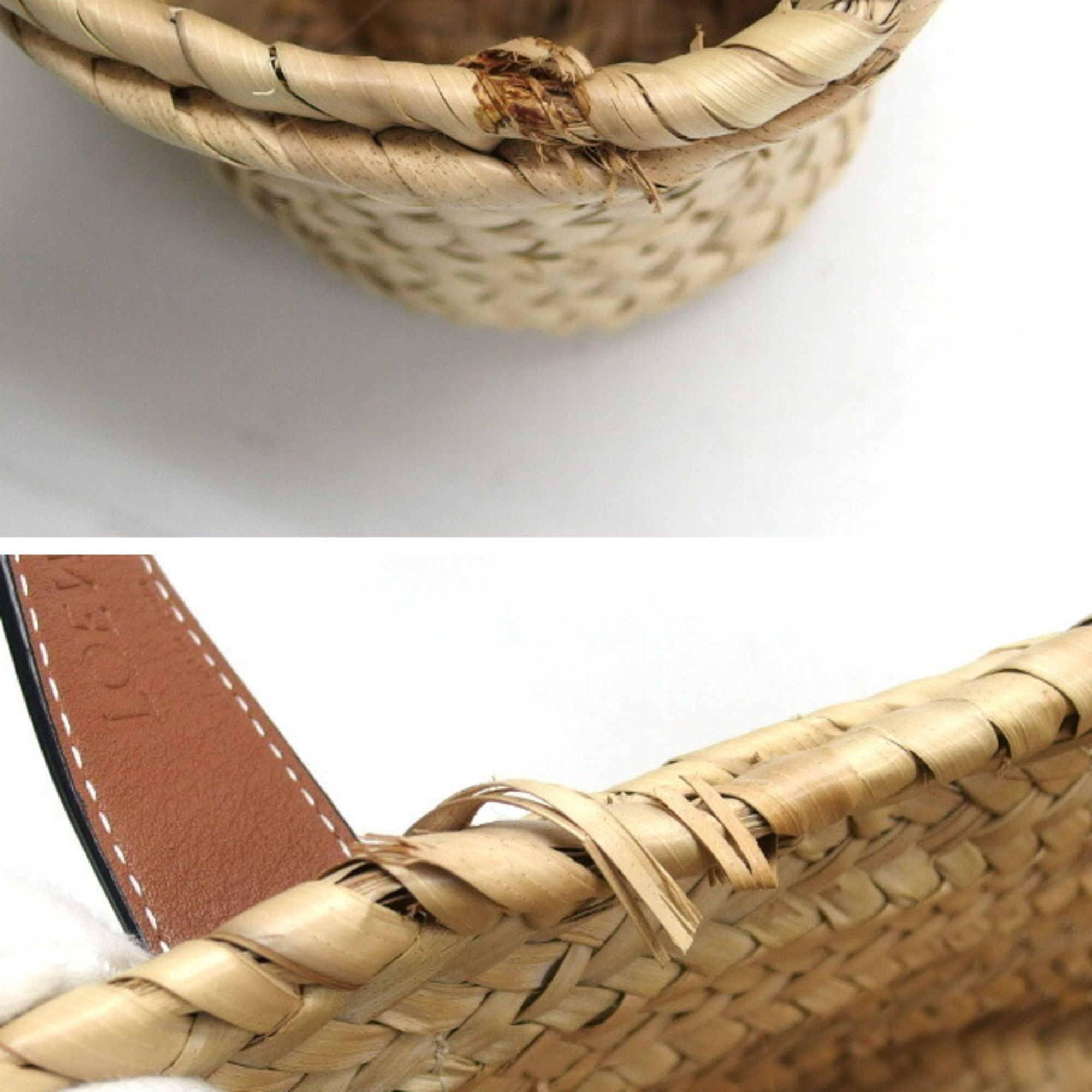 Raffia Leather Baguette Bag (Pre-Owned) - Loewe - Modalova