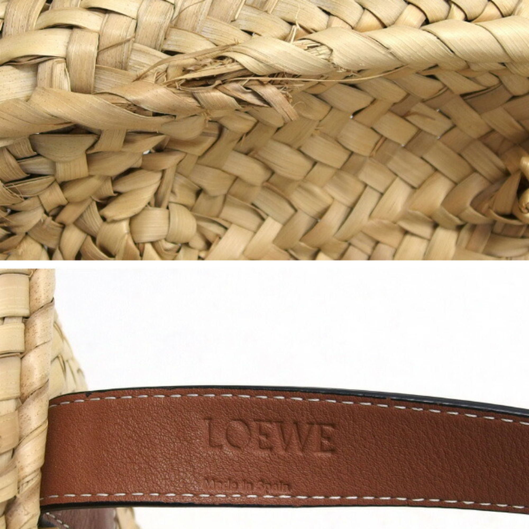 Raffia Leather Baguette Bag (Pre-Owned) - Loewe - Modalova