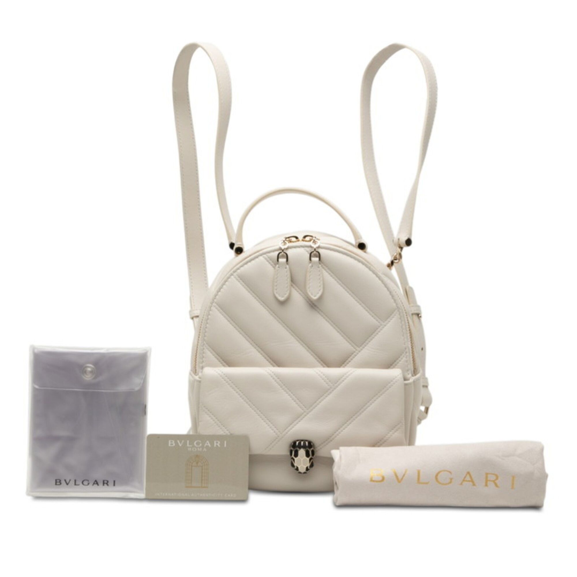 Leather Backpack (Pre-Owned) - Bvlgari - Modalova