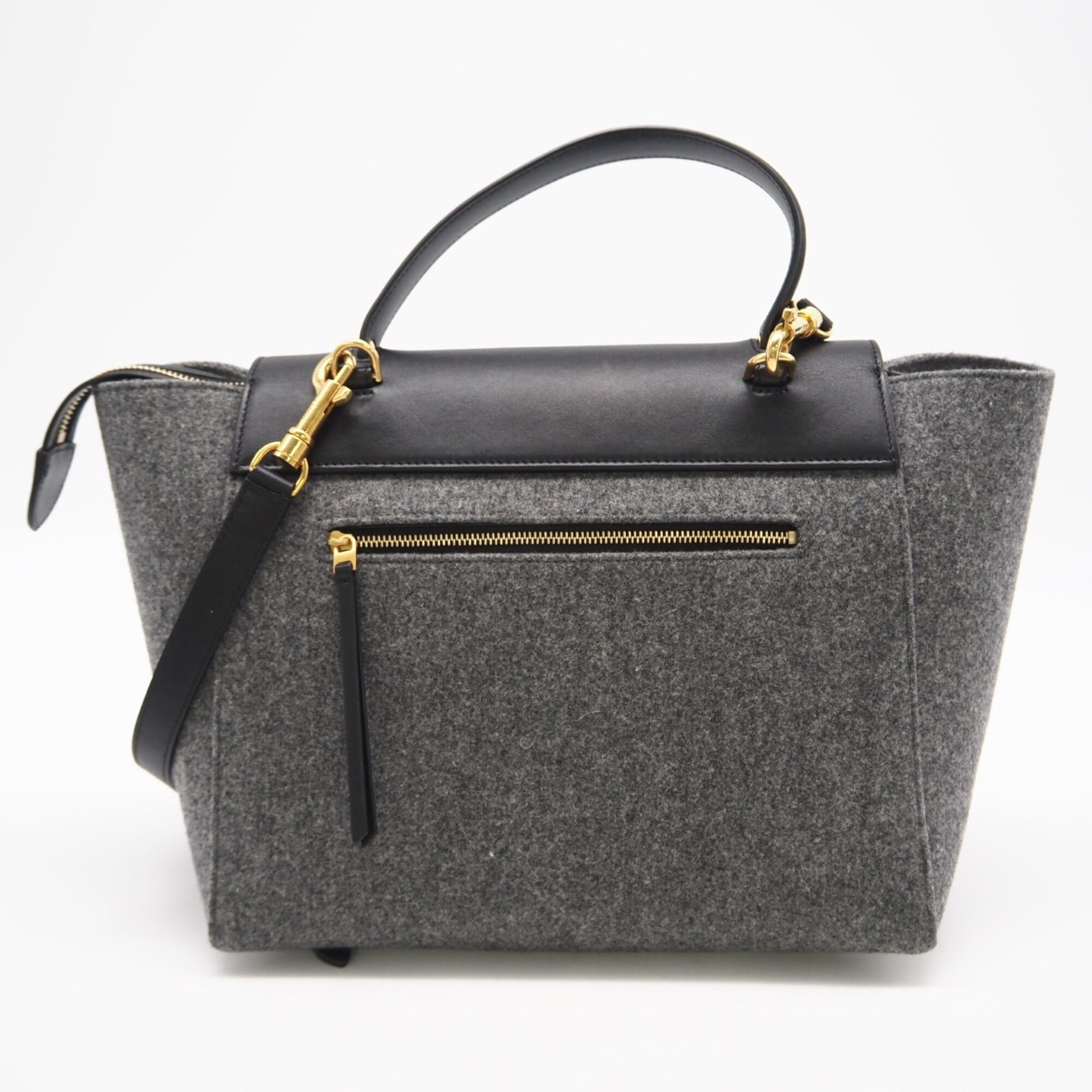 Felt Leather Handbag (Pre-Owned) - Celine - Modalova