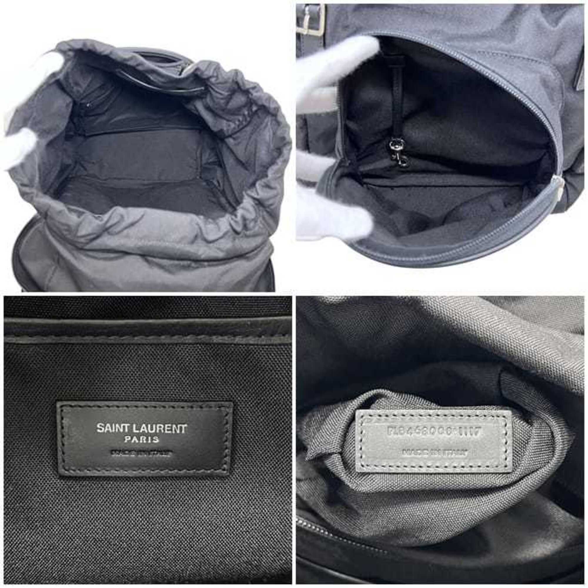 Canvas Leather Backpack (Pre-Owned) - Saint Laurent - Modalova