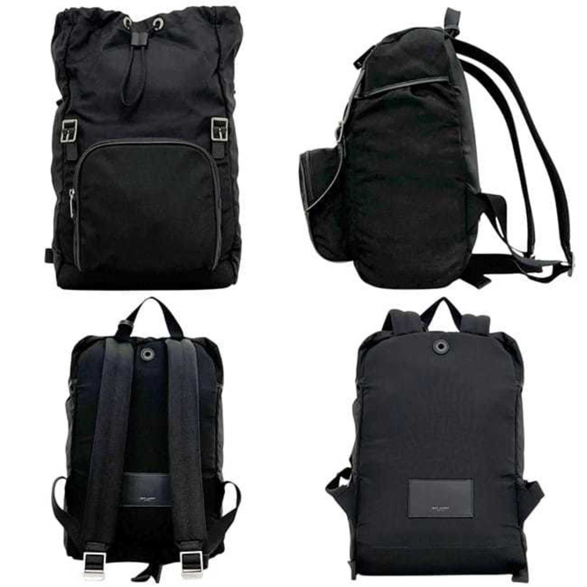 Canvas Leather Backpack (Pre-Owned) - Saint Laurent - Modalova