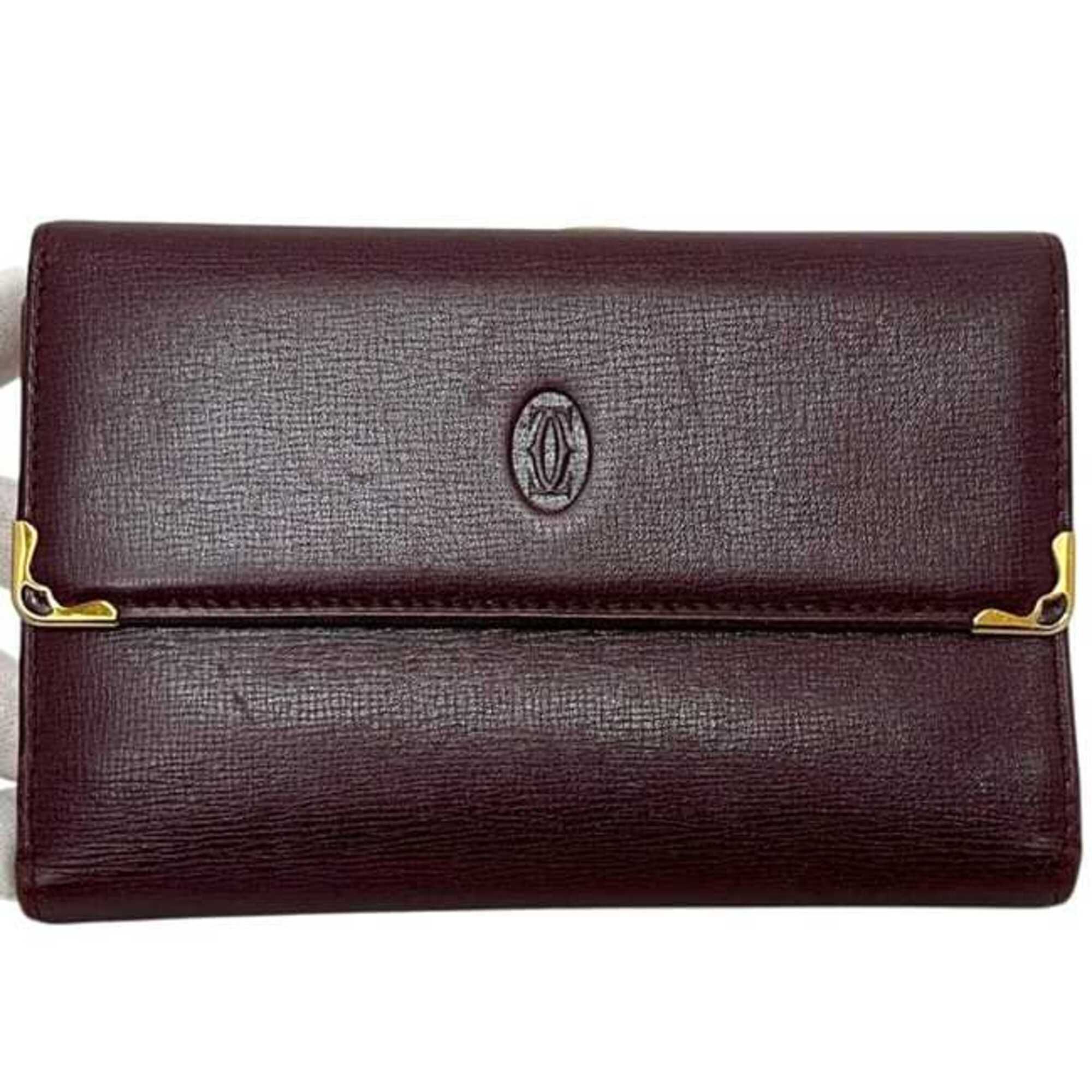 Leather Wallet (Tri-Fold) (Pre-Owned) - Cartier - Modalova