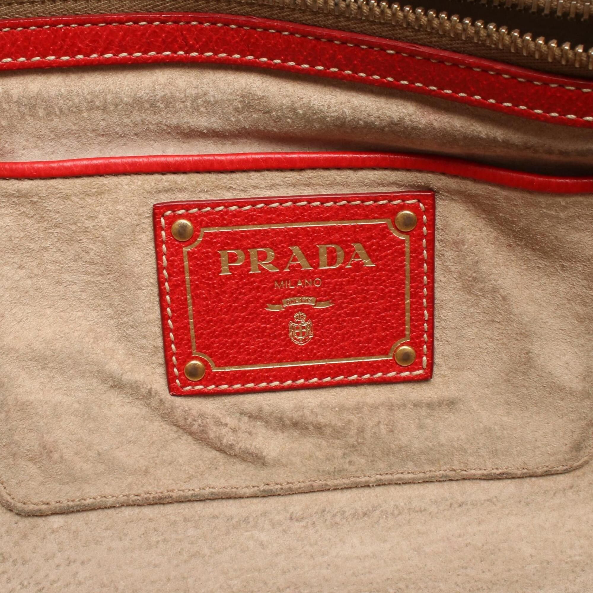 Canvas Leather Handbag (Pre-Owned) - Prada - Modalova