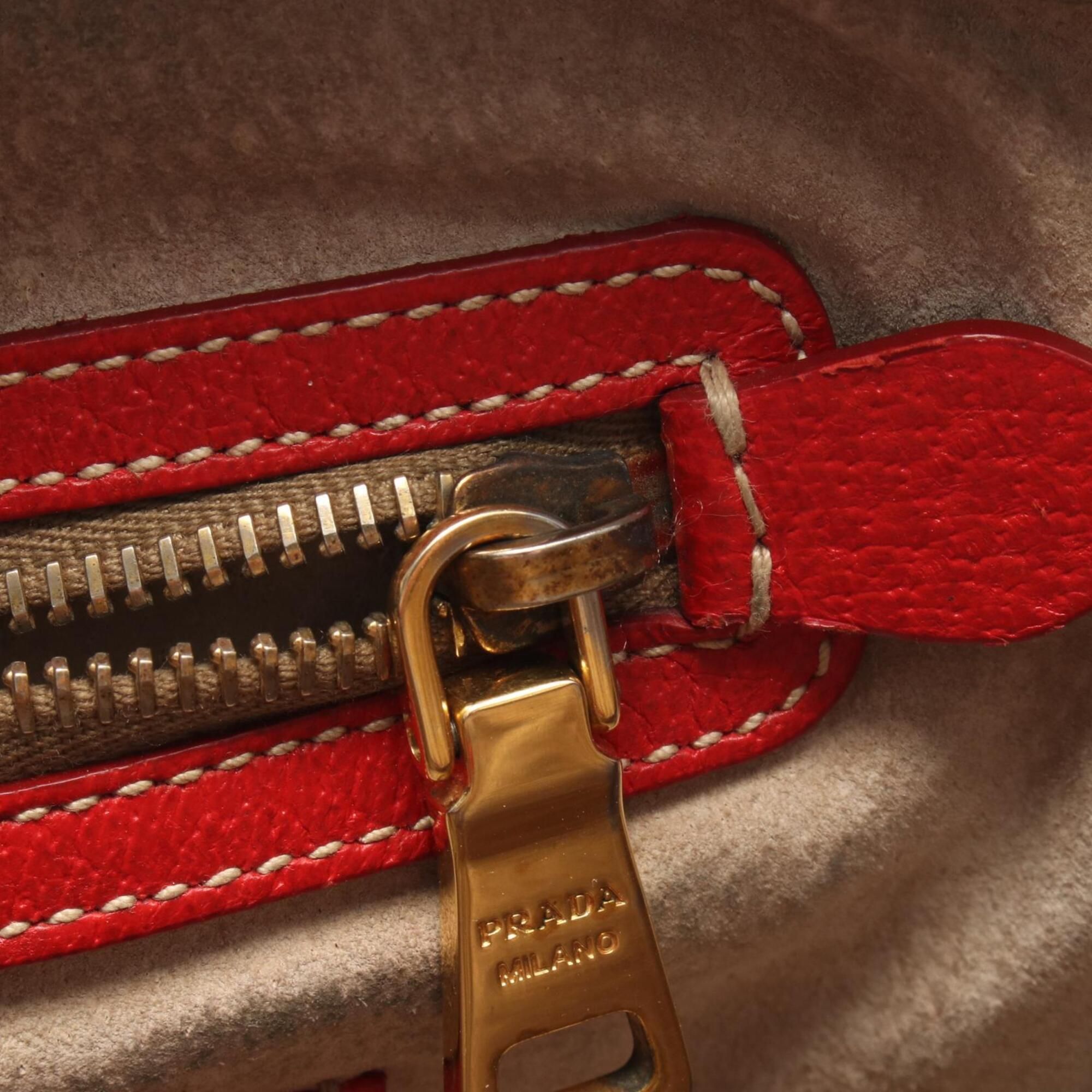 Canvas Leather Handbag (Pre-Owned) - Prada - Modalova