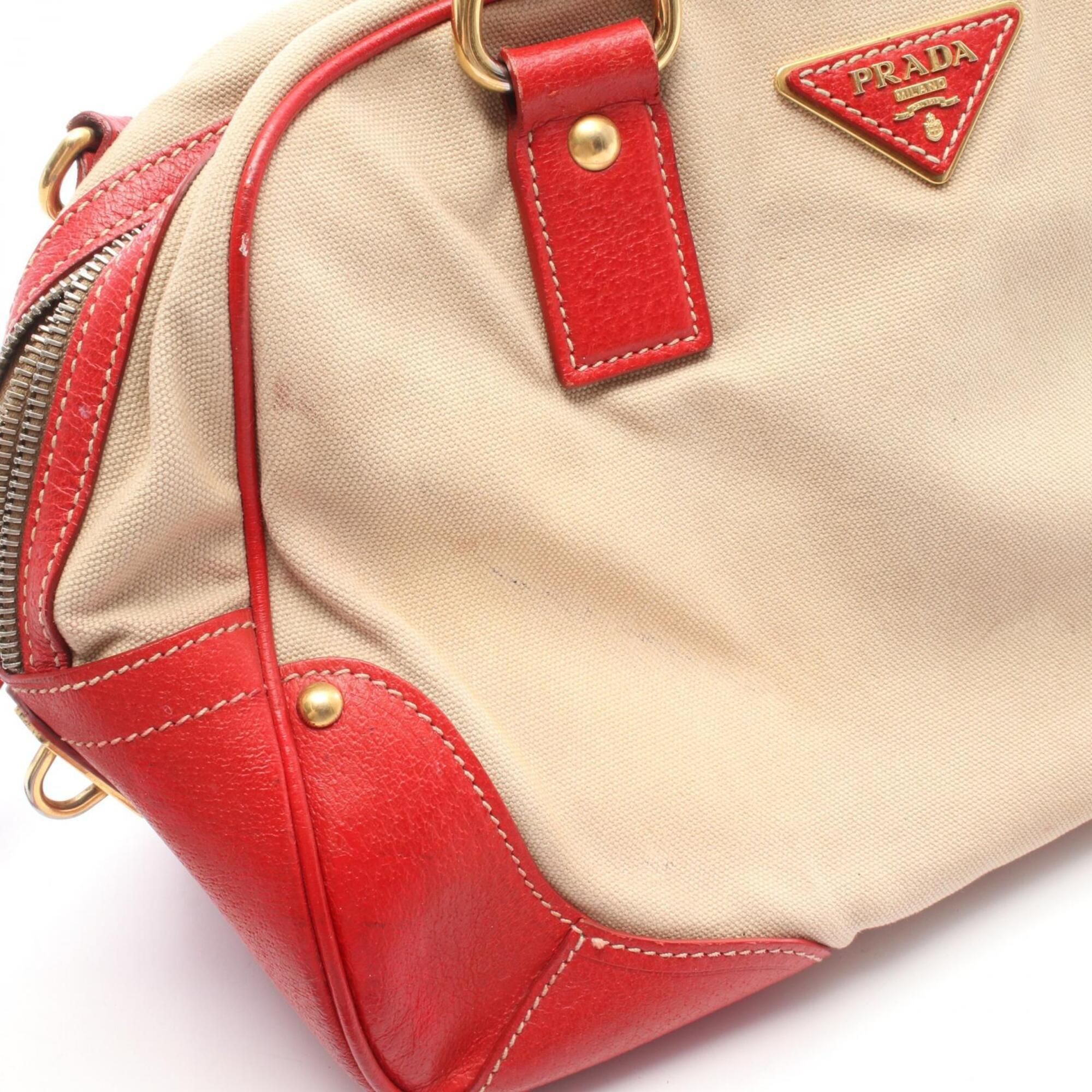 Canvas Leather Handbag (Pre-Owned) - Prada - Modalova