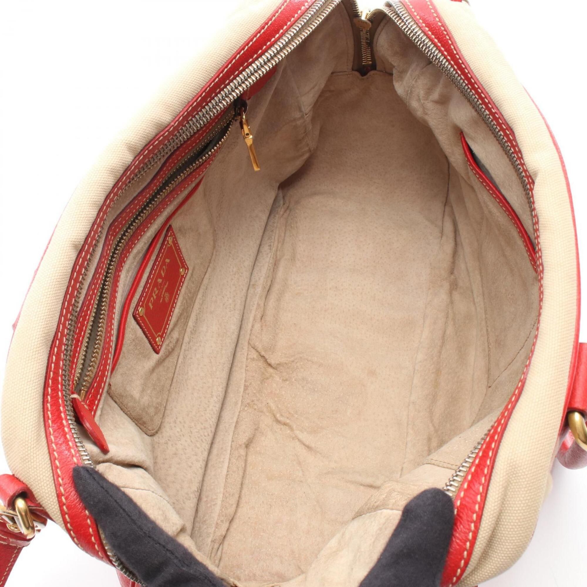 Canvas Leather Handbag (Pre-Owned) - Prada - Modalova