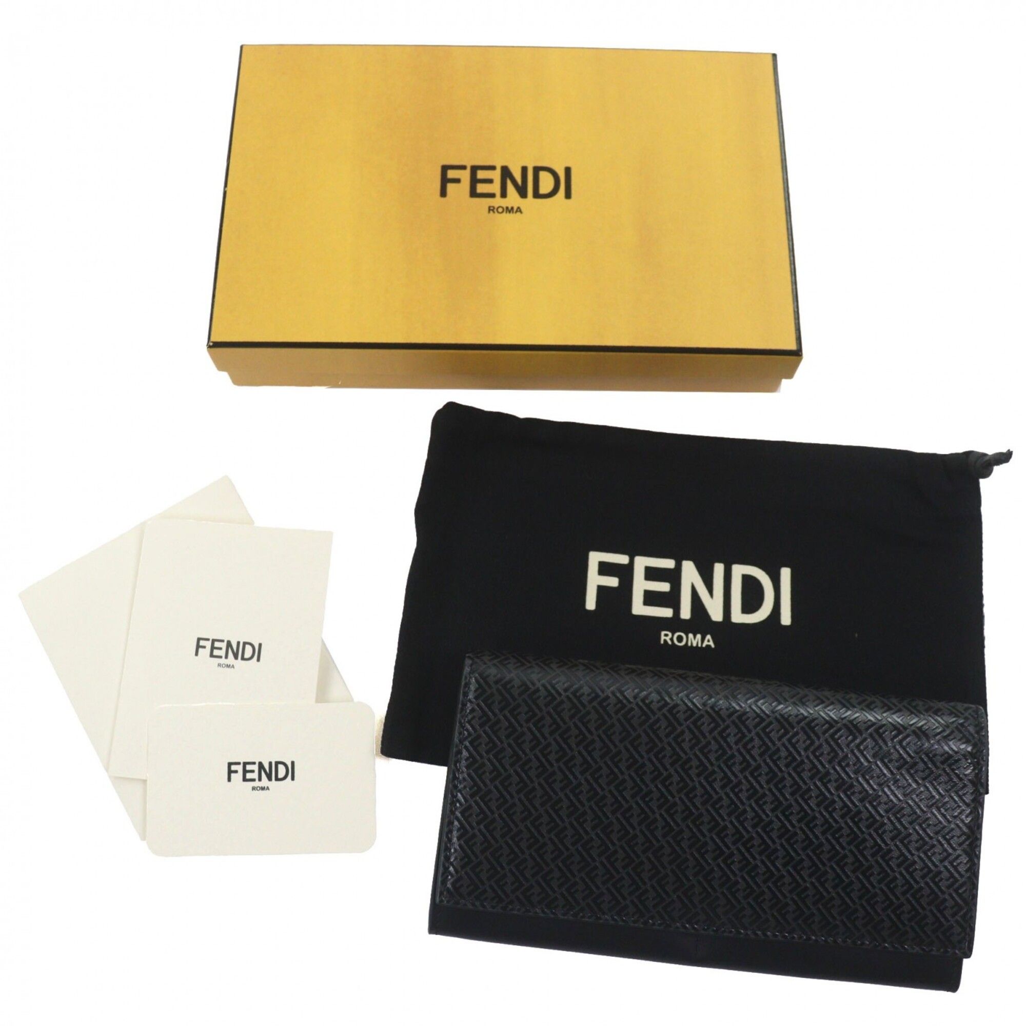 Leather Long Wallet (Bi-Fold) (Pre-Owned) - Fendi - Modalova