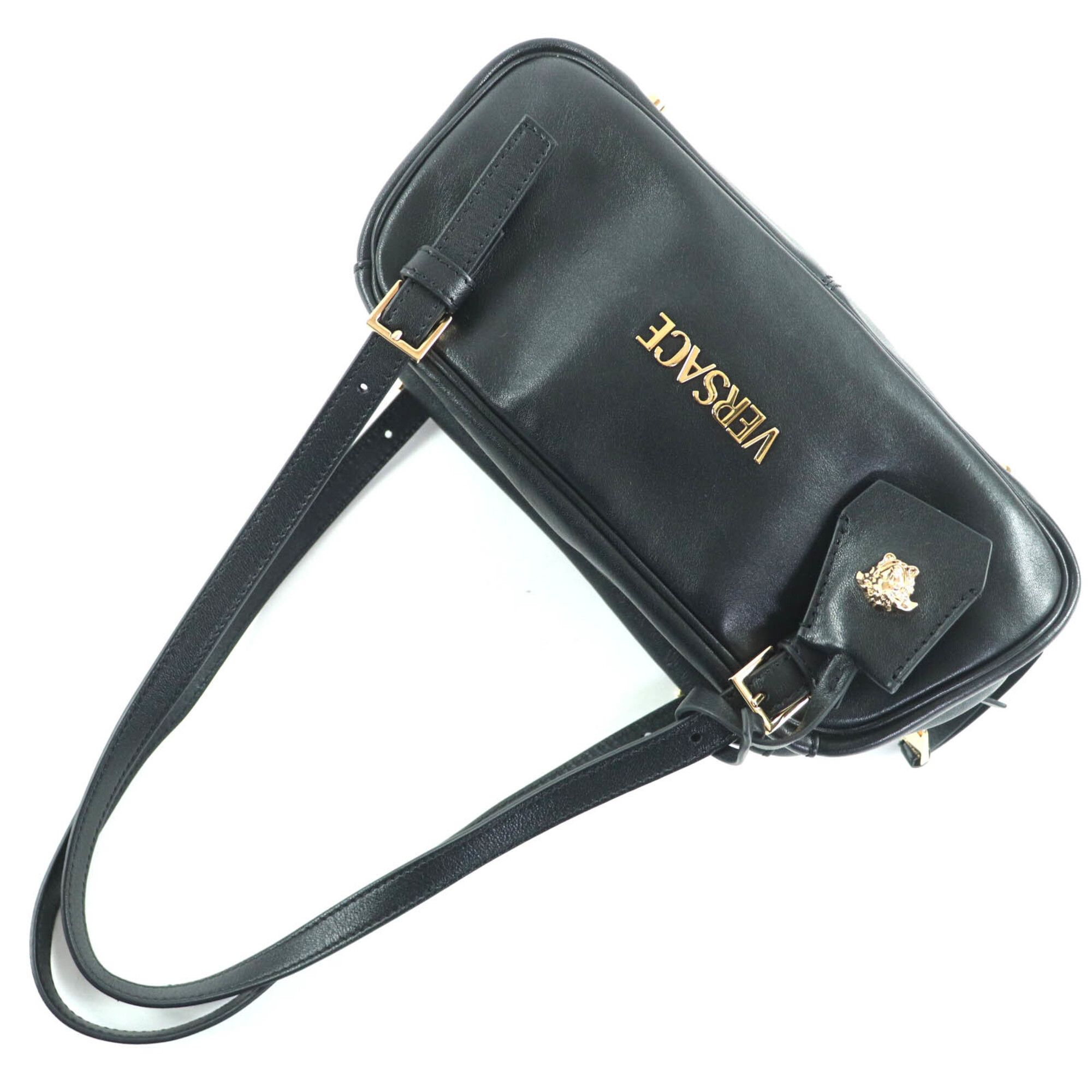 Leather Handbag (Pre-Owned) - Versace - Modalova