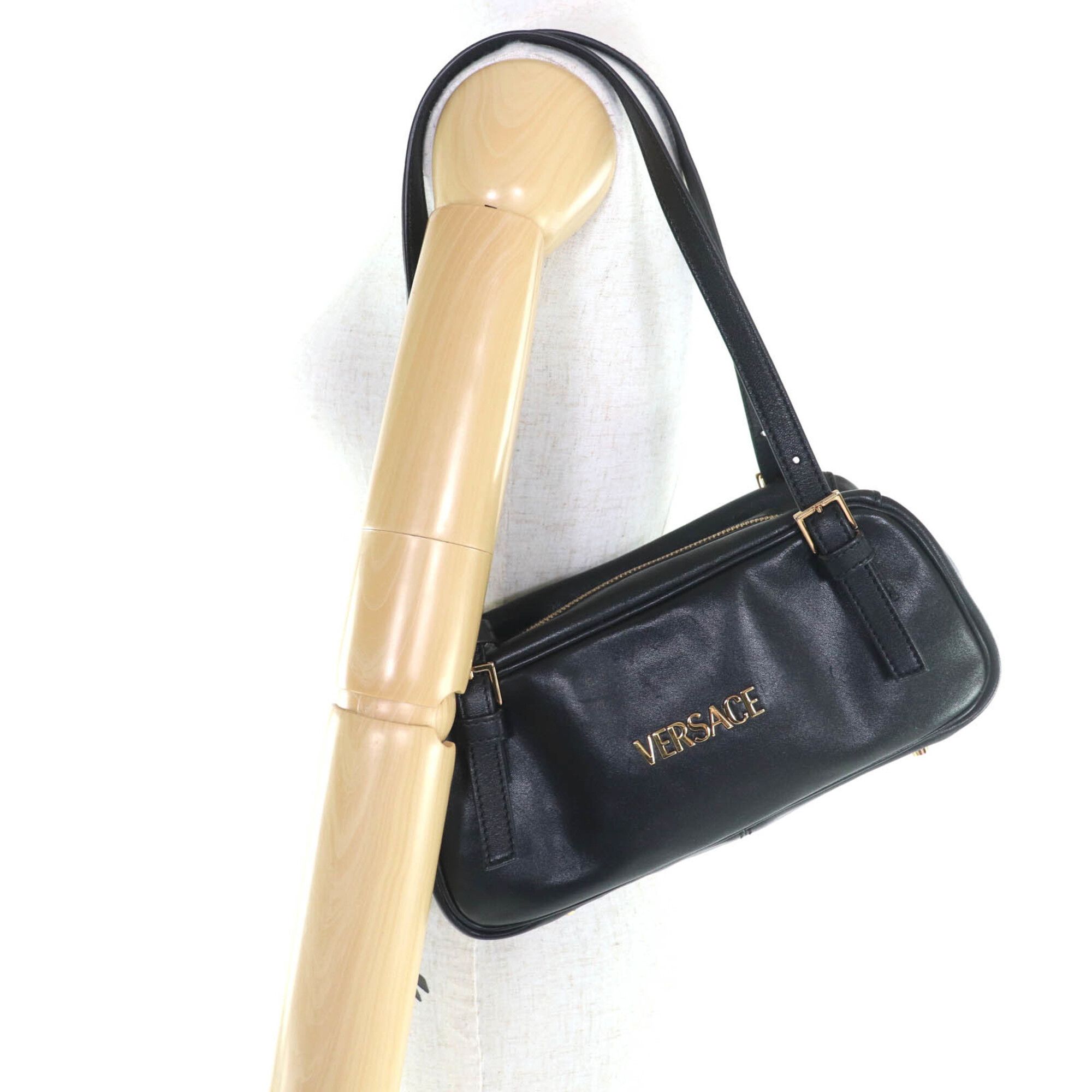 Leather Handbag (Pre-Owned) - Versace - Modalova