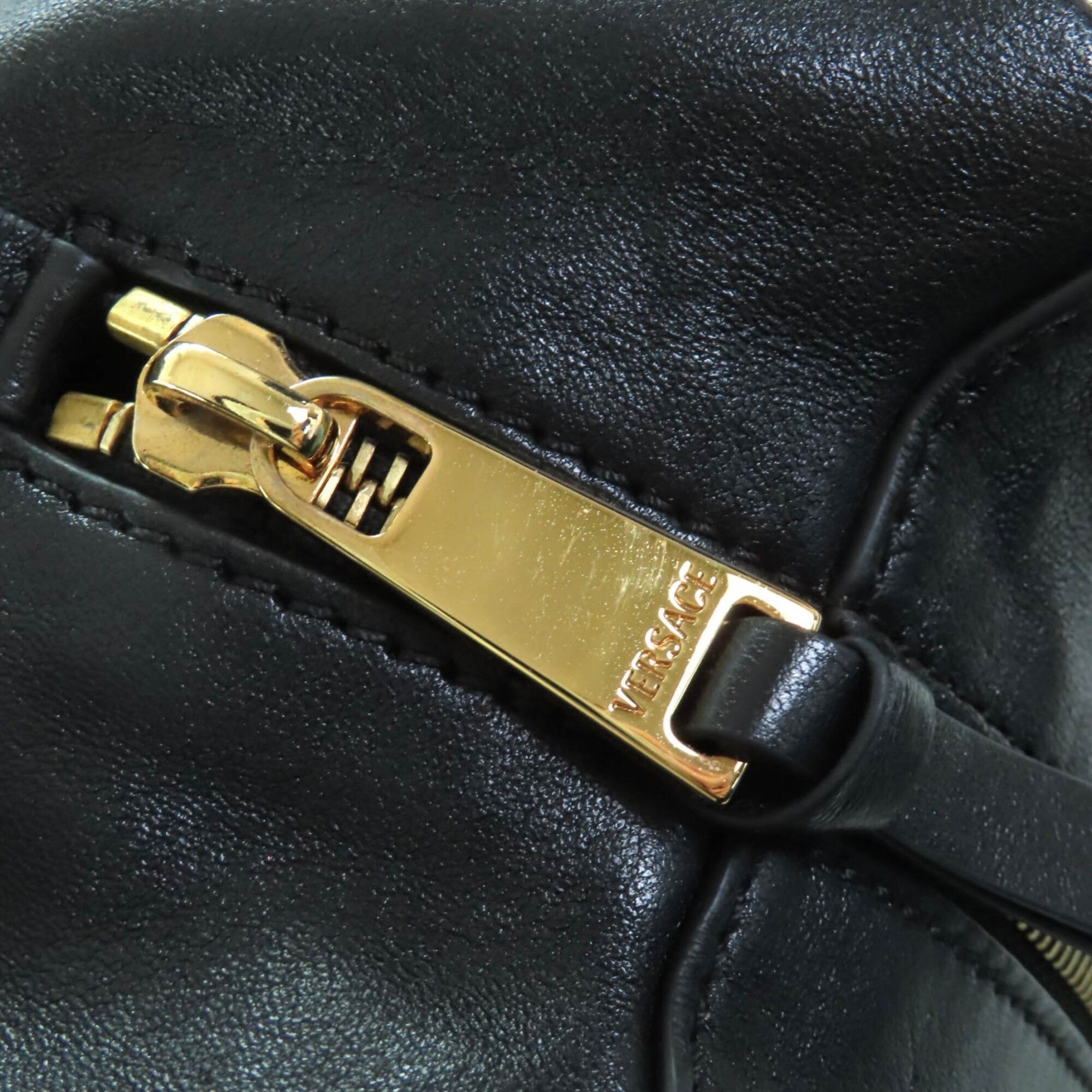 Leather Handbag (Pre-Owned) - Versace - Modalova