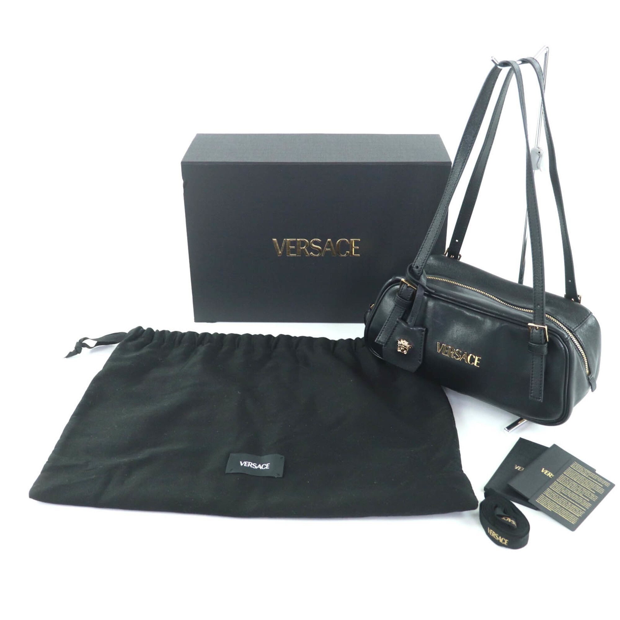 Leather Handbag (Pre-Owned) - Versace - Modalova