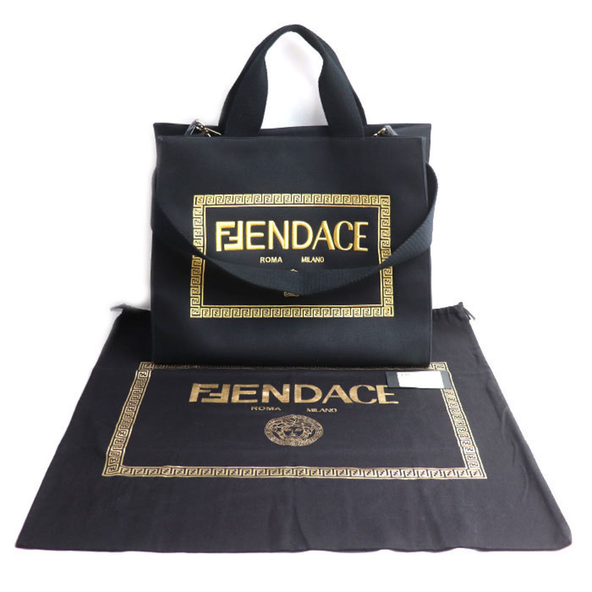 Canvas Shoulder Bag (Pre-Owned) - Versace - Modalova
