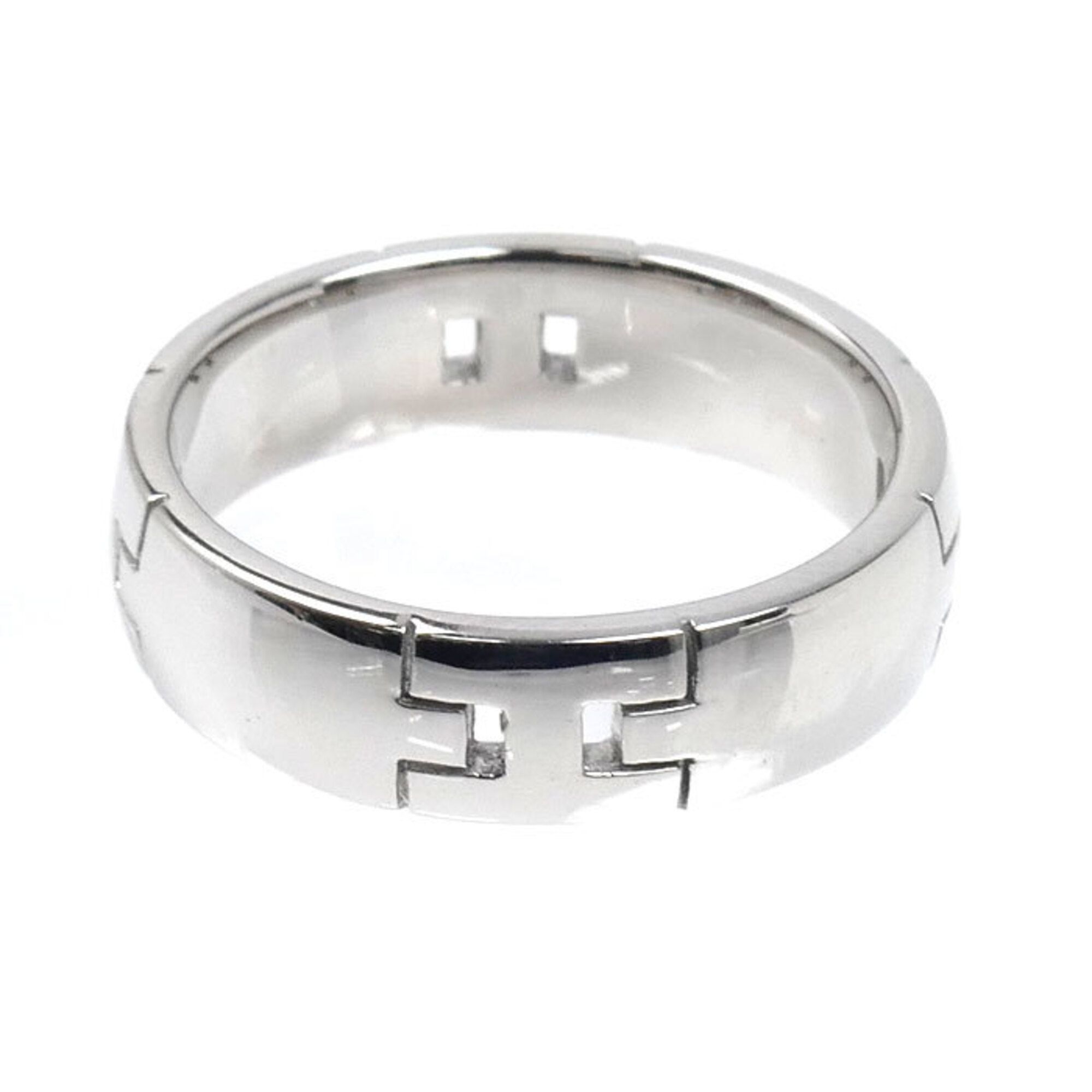White Gold (18K) Band Ring (Pre-Owned) - Hermes - Modalova