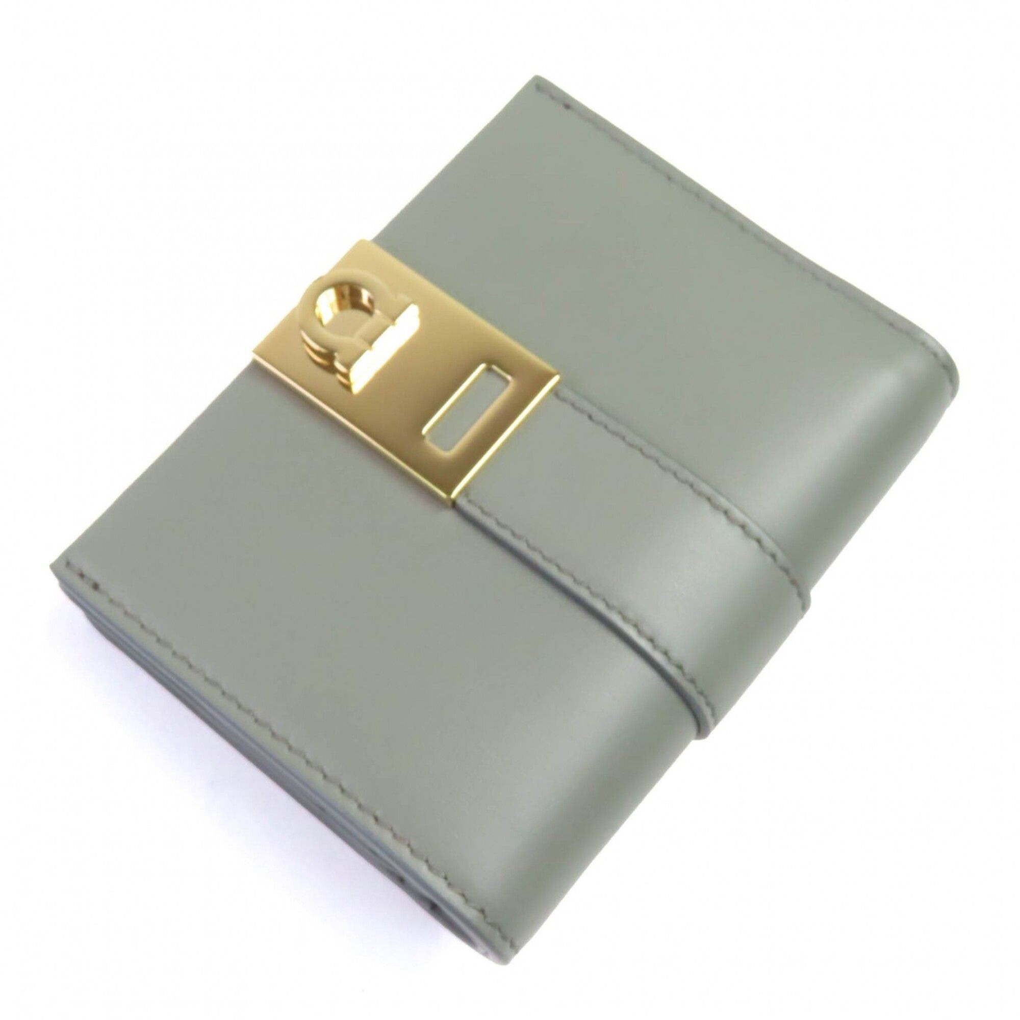 Gancini Leather Wallet (Bi-Fold) (Pre-Owned) - Salvatore Ferragamo - Modalova