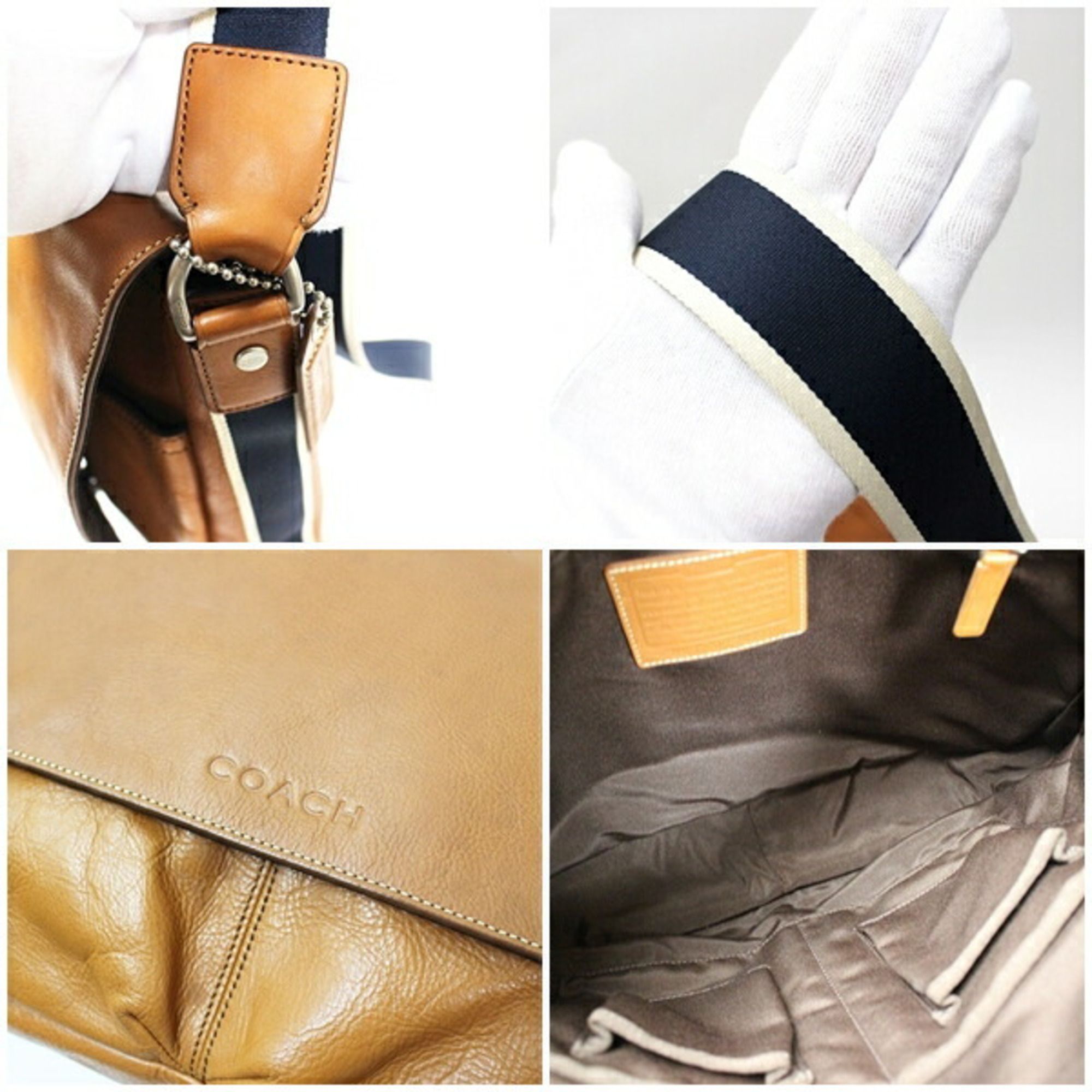 Dark Leather Shoulder Bag (Pre-Owned) - Coach - Modalova
