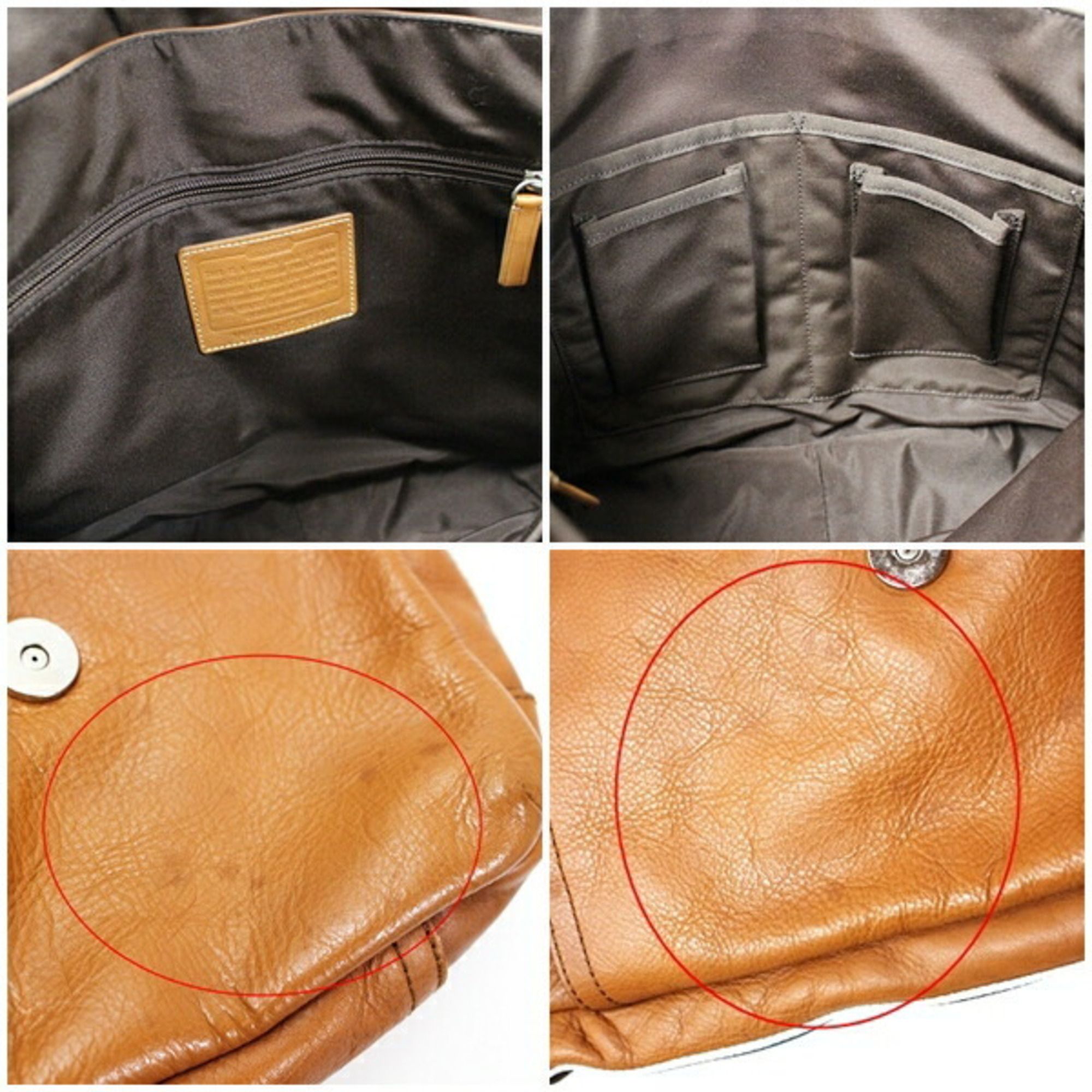 Dark Leather Shoulder Bag (Pre-Owned) - Coach - Modalova