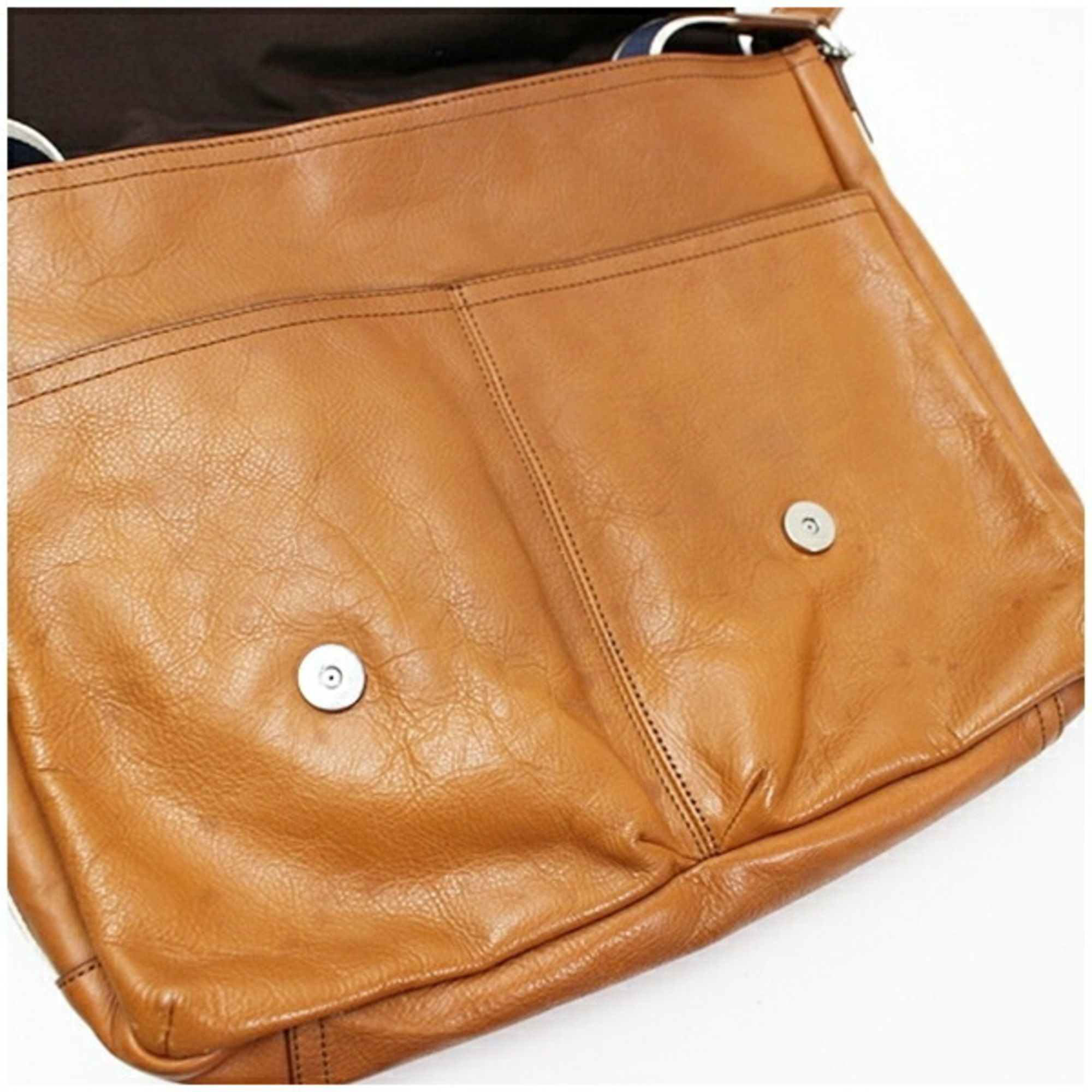 Dark Leather Shoulder Bag (Pre-Owned) - Coach - Modalova