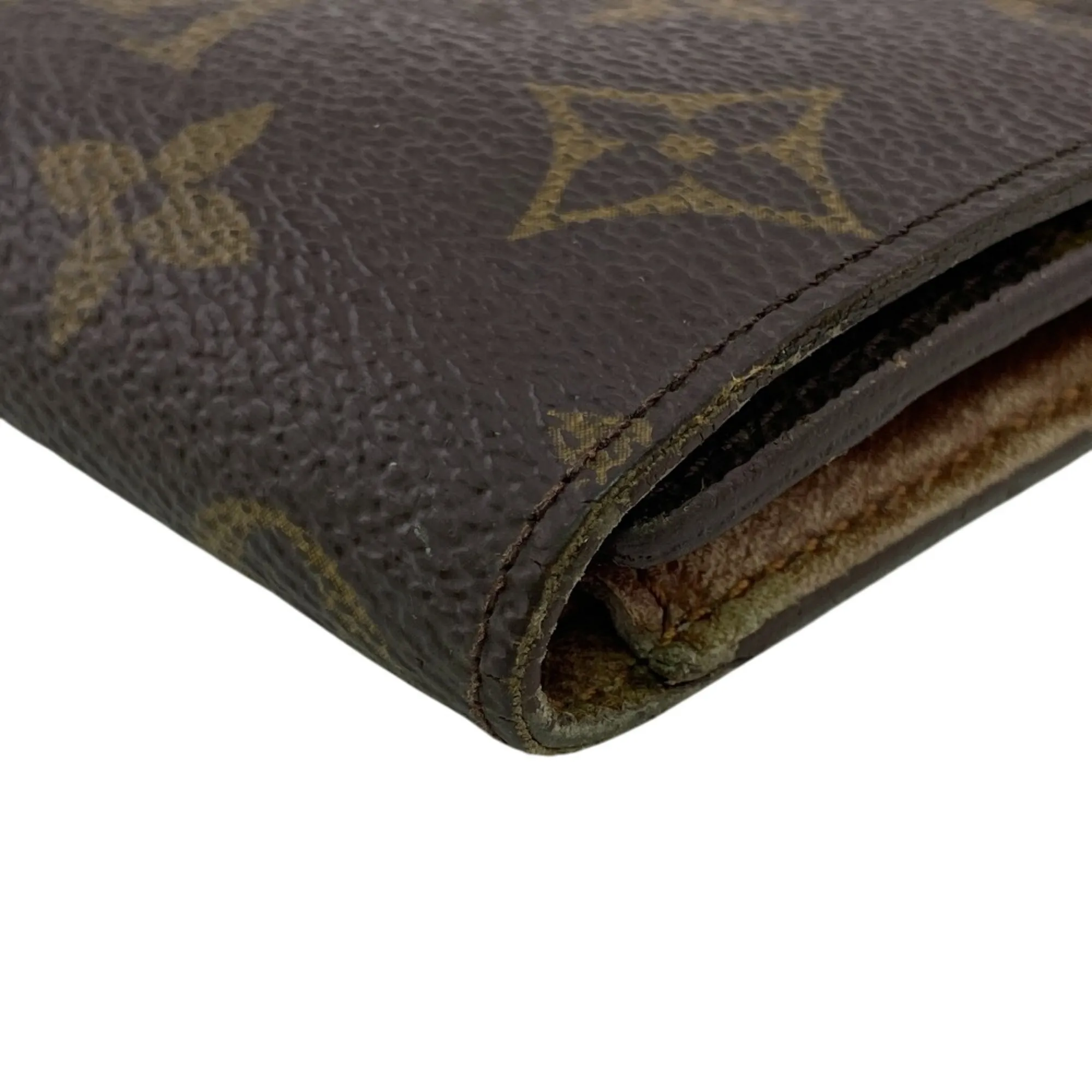 Monogram Leather Wallet (Tri-Fold) (Pre-Owned) - Louis Vuitton - Modalova