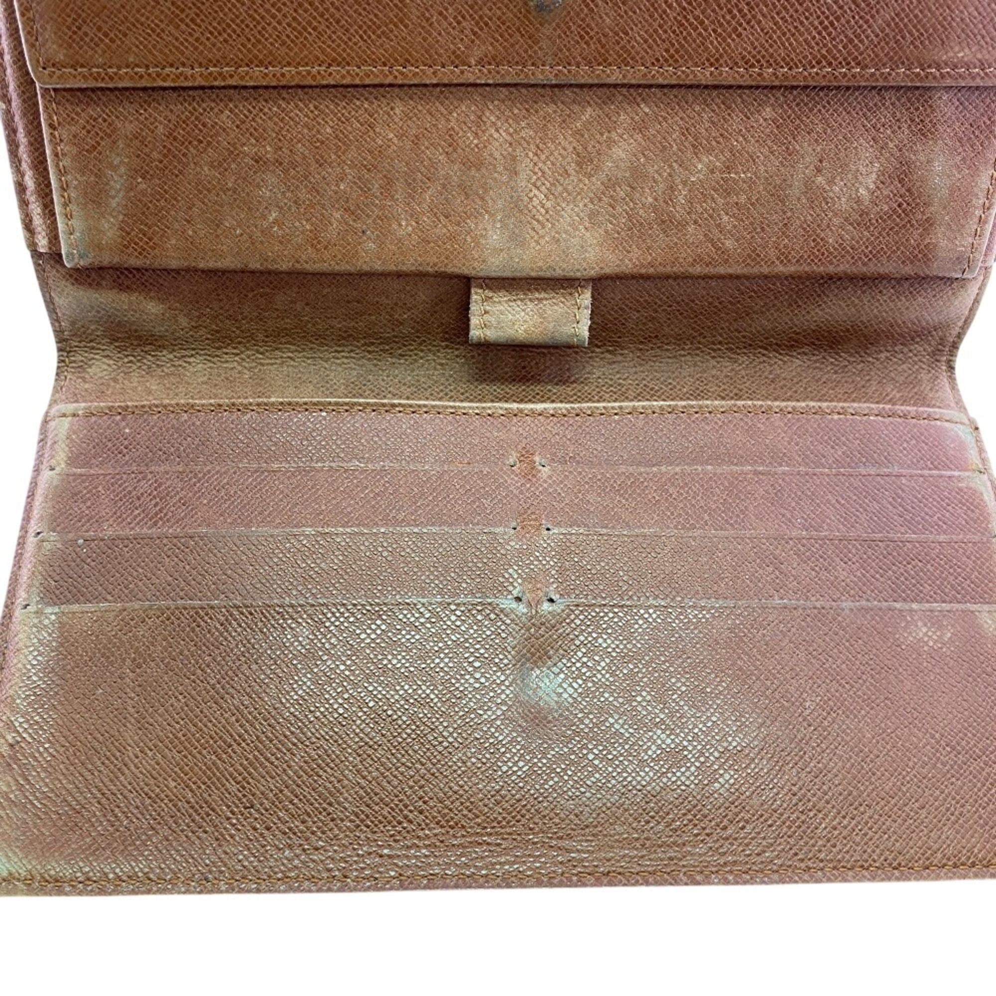 Monogram Leather Wallet (Tri-Fold) (Pre-Owned) - Louis Vuitton - Modalova