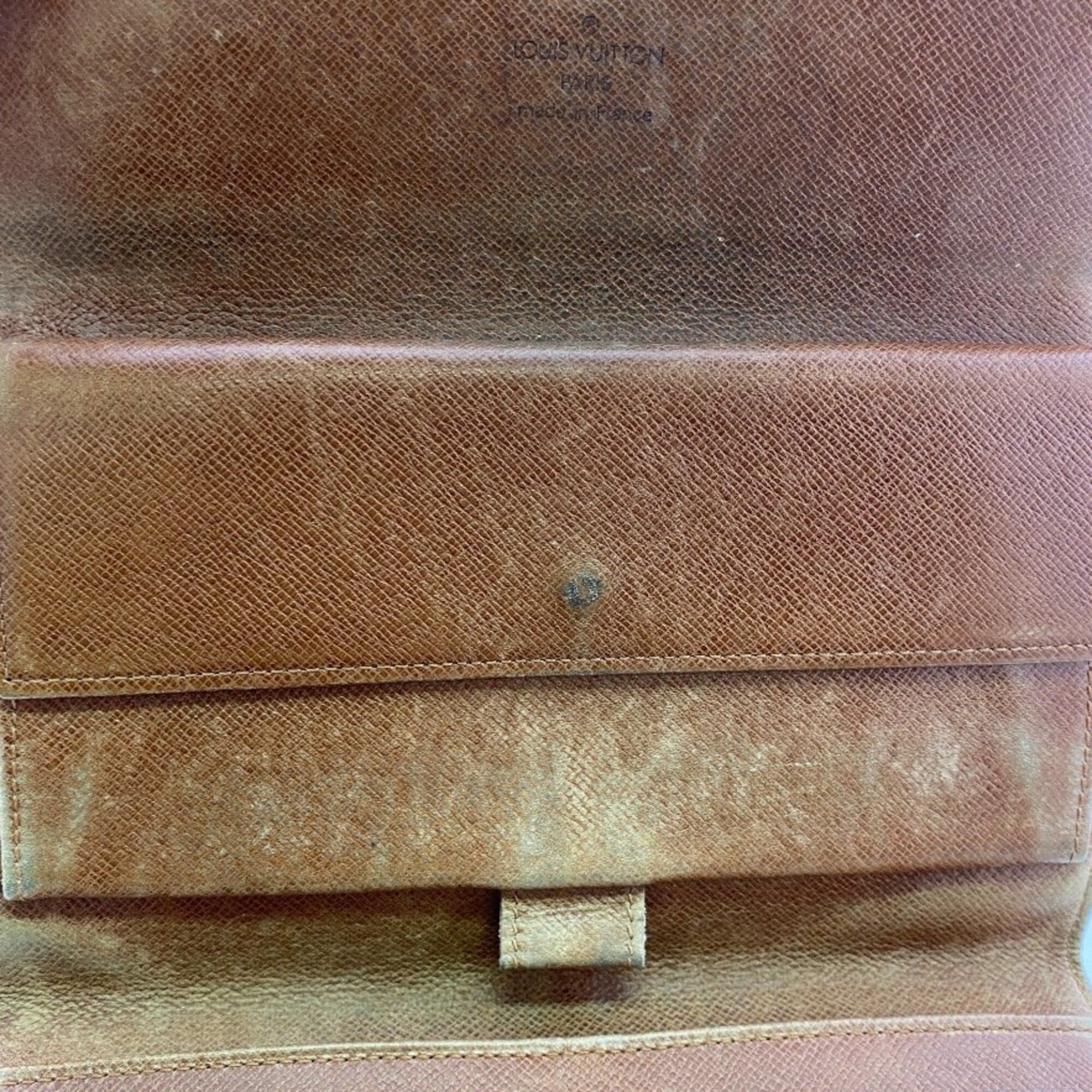 Monogram Leather Wallet (Tri-Fold) (Pre-Owned) - Louis Vuitton - Modalova
