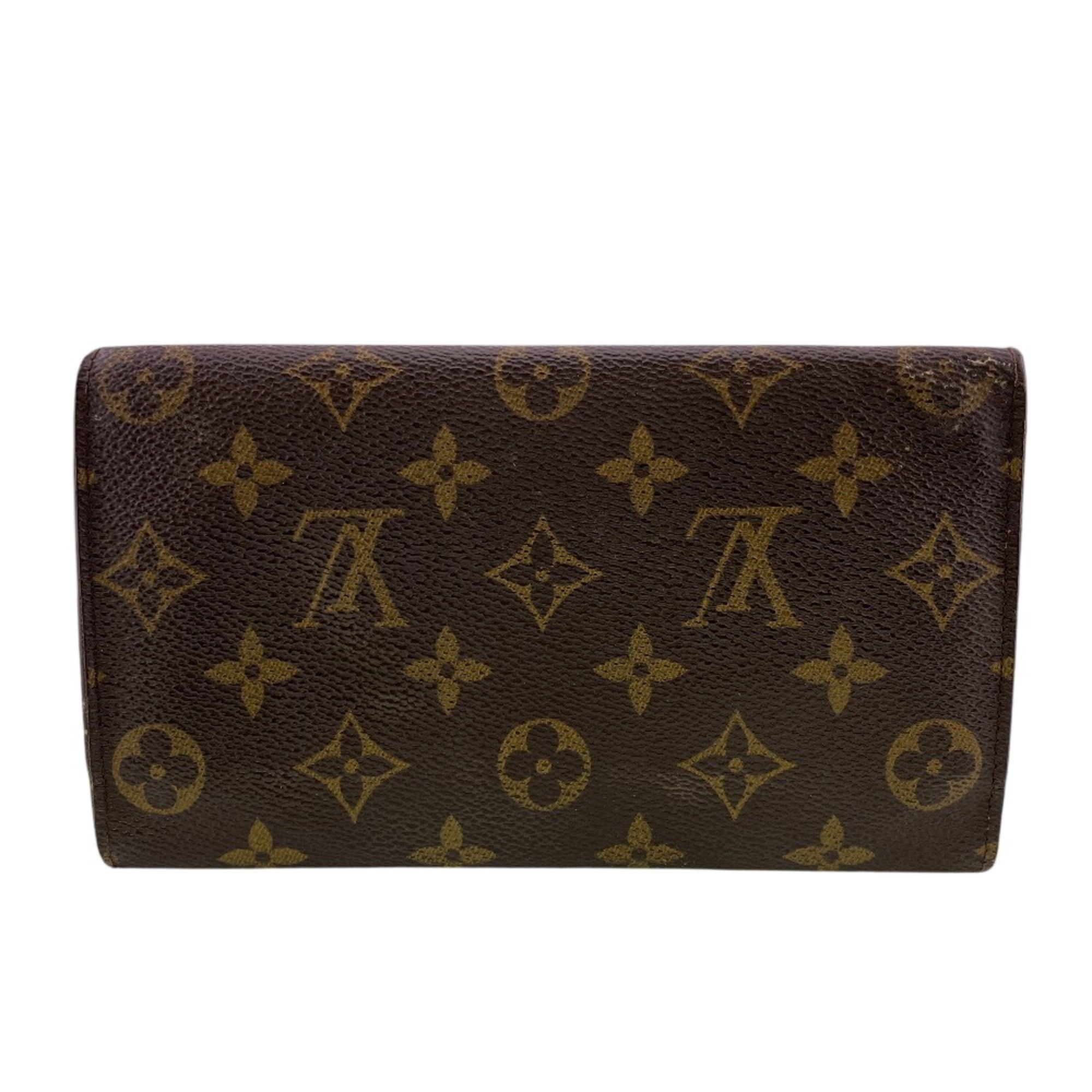 Monogram Leather Wallet (Tri-Fold) (Pre-Owned) - Louis Vuitton - Modalova