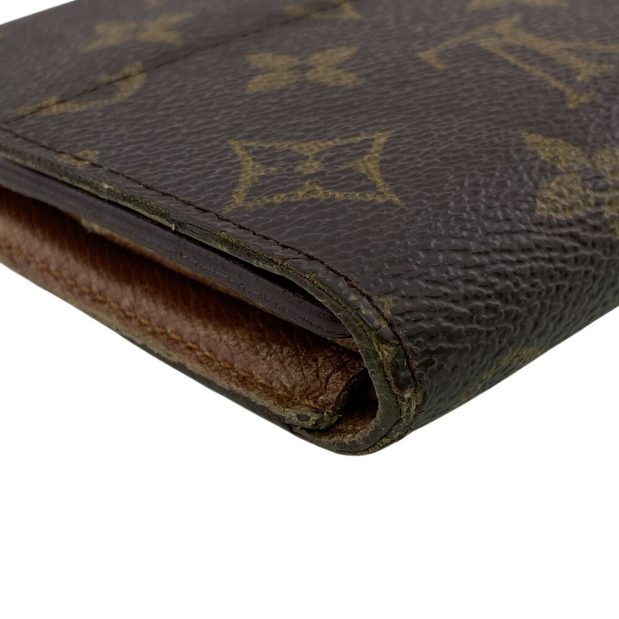 Monogram Leather Wallet (Tri-Fold) (Pre-Owned) - Louis Vuitton - Modalova