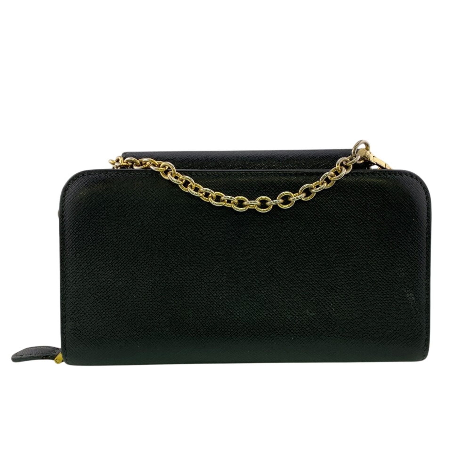 Leather Chain/Shoulder Wallet (Pre-Owned) - Prada - Modalova