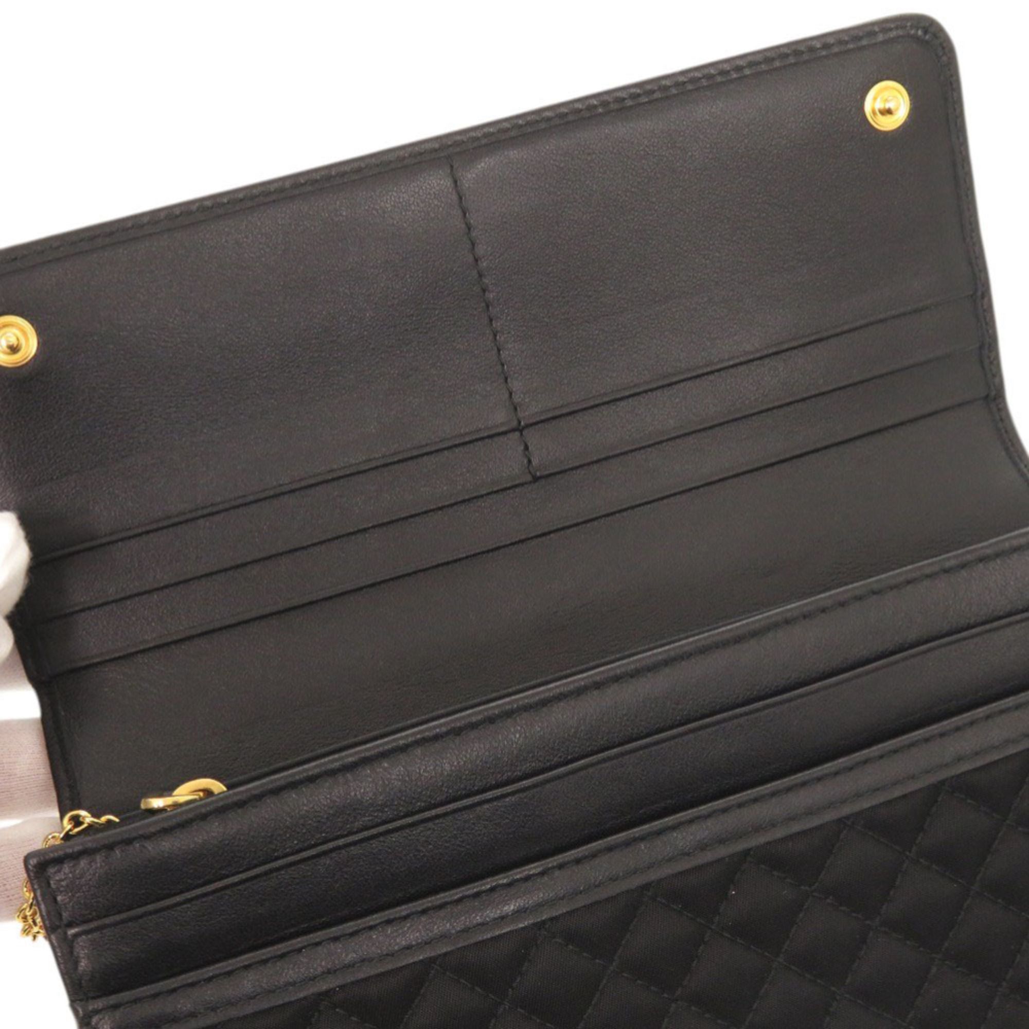 Nylon Leather Long Wallet (Bi-Fold) (Pre-Owned) - Prada - Modalova