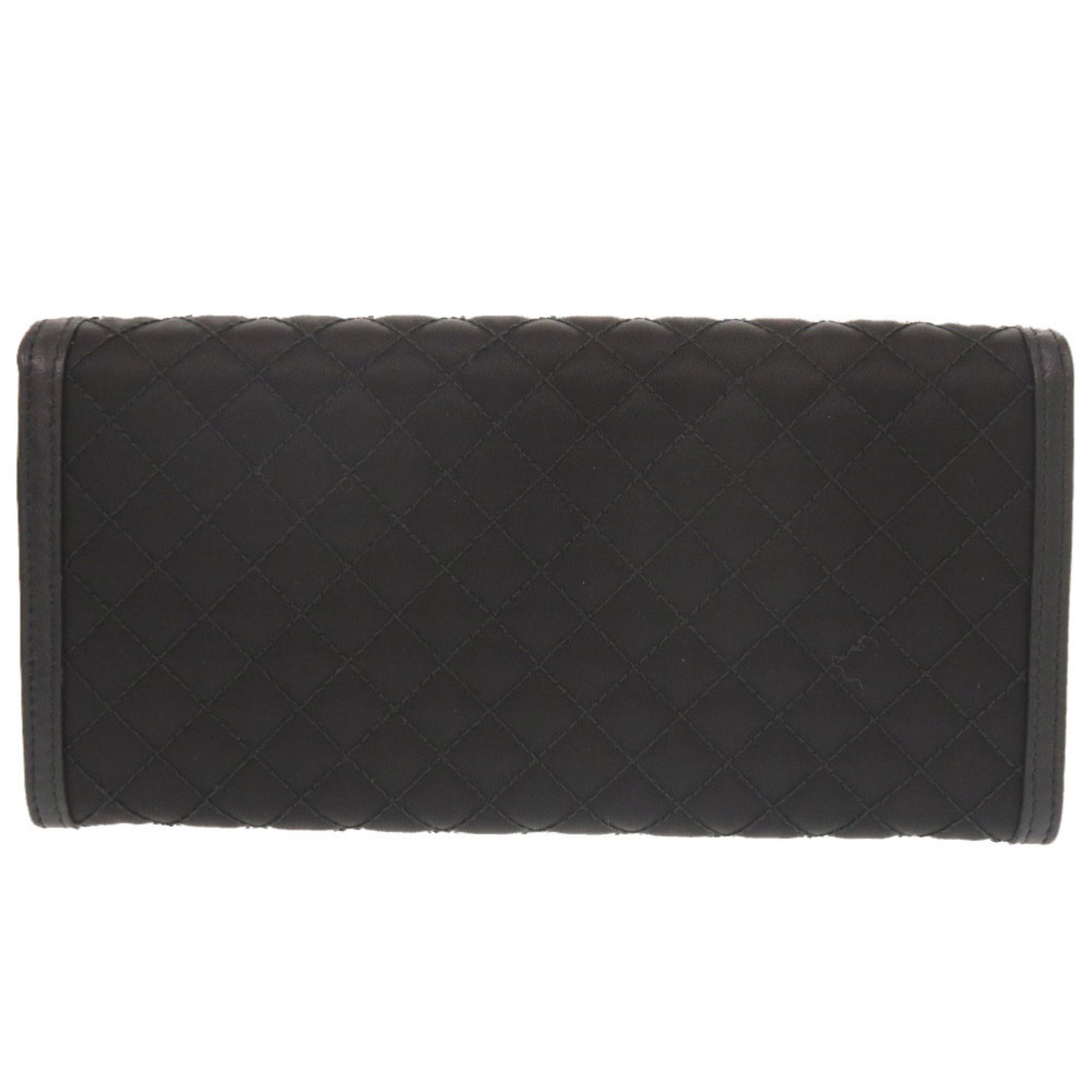 Nylon Leather Long Wallet (Bi-Fold) (Pre-Owned) - Prada - Modalova