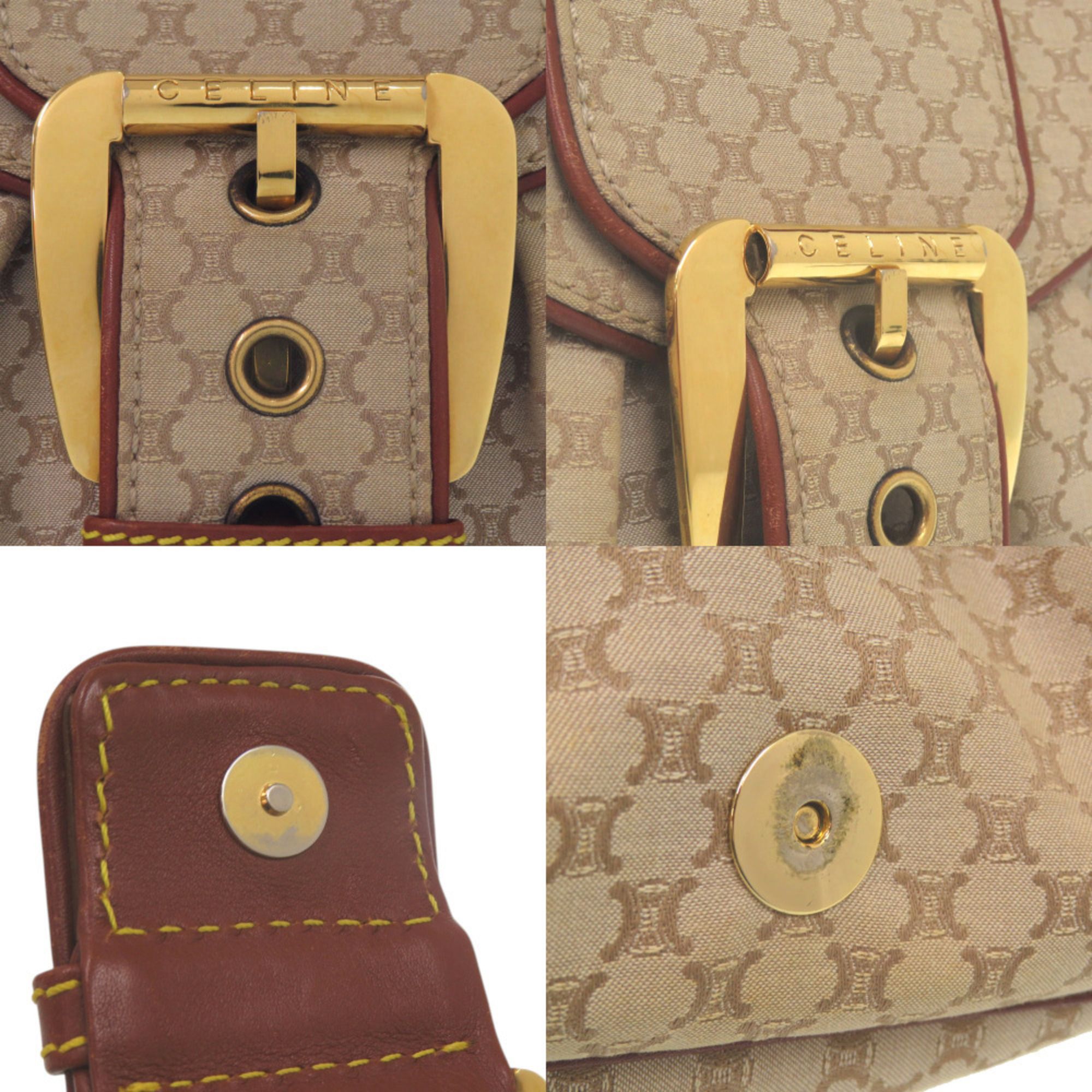 Canvas Leather Shoulder Bag (Pre-Owned) - Celine - Modalova
