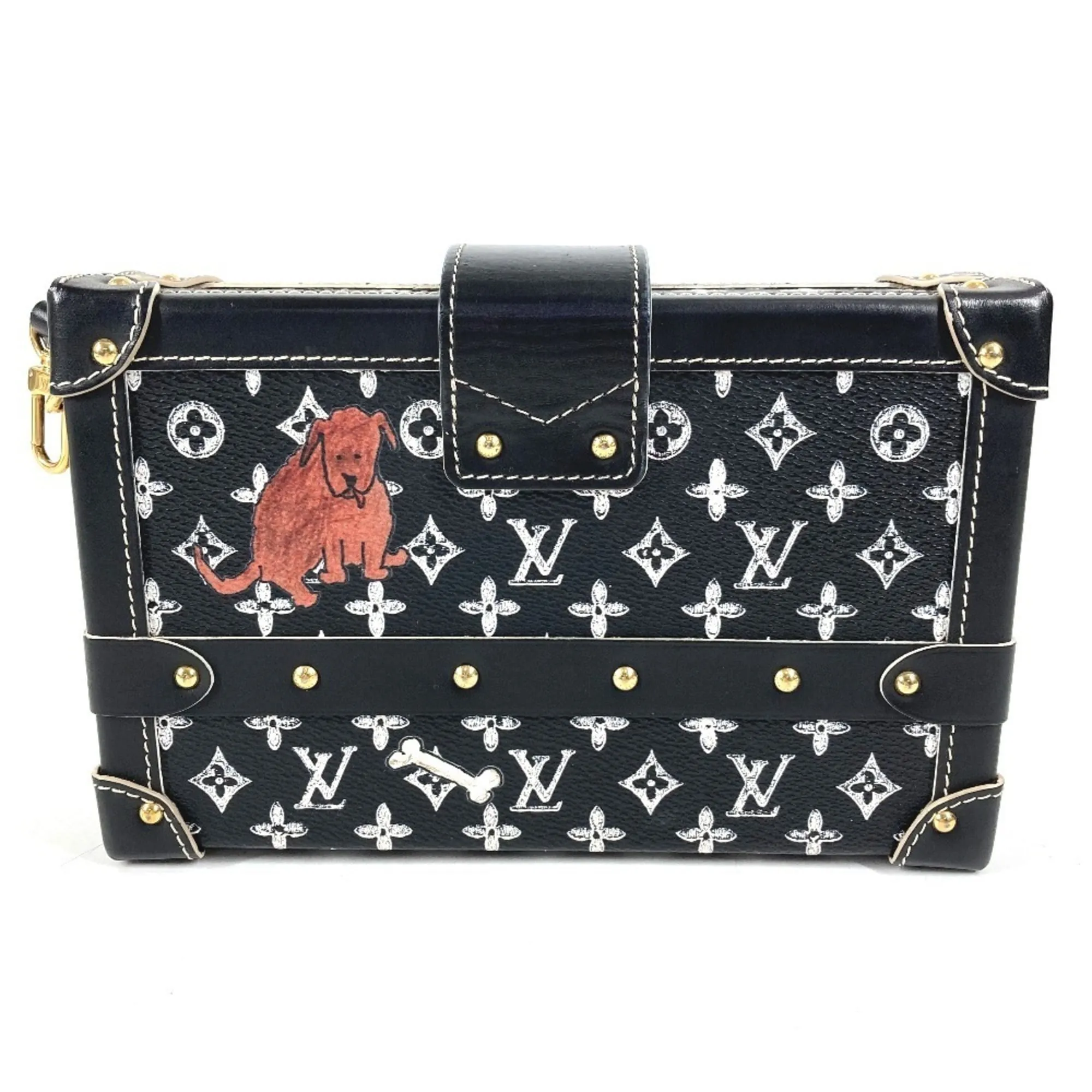 Monogram Leather Clutch Bag Shoulder Bag (Pre-Owned) - Louis Vuitton - Modalova