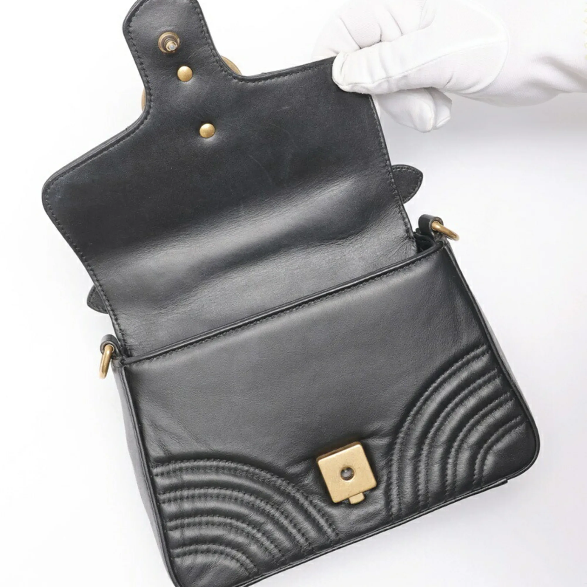 Leather Shoulder Bag (Pre-Owned) - Gucci - Modalova