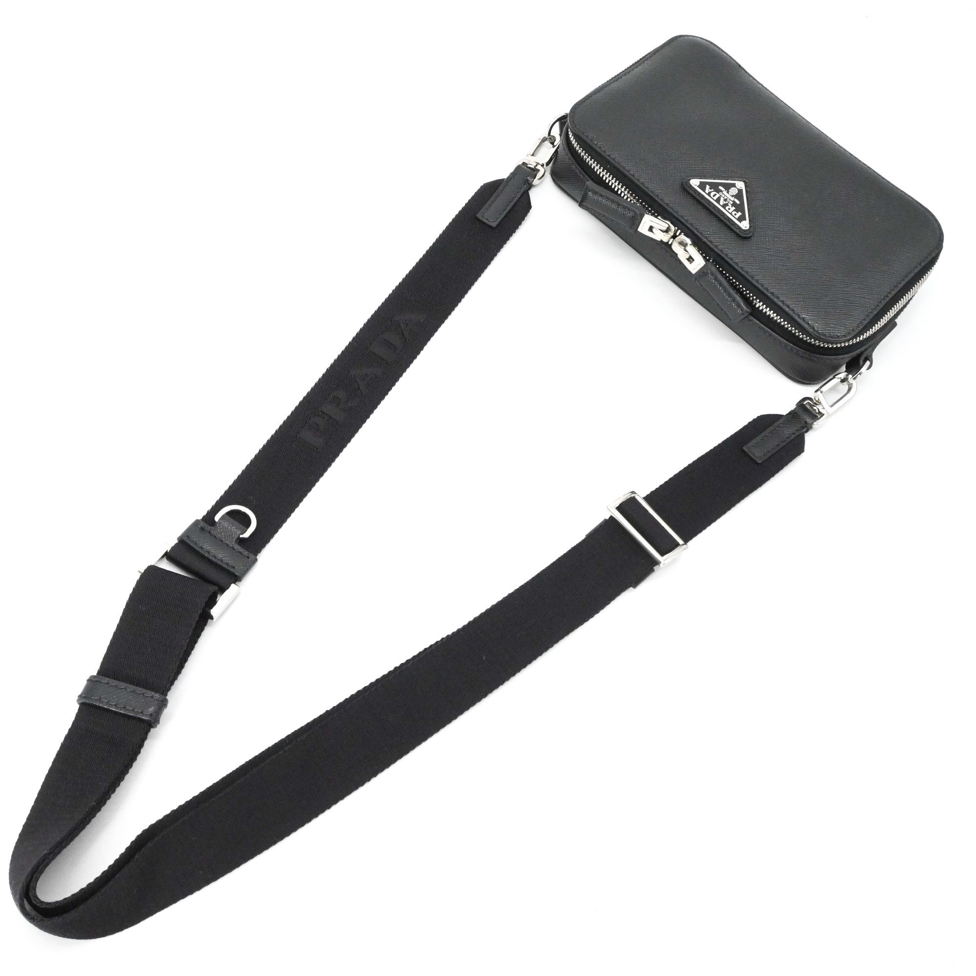 Saffiano Triangle Shoulder Bag (Pre-Owned) - Prada - Modalova