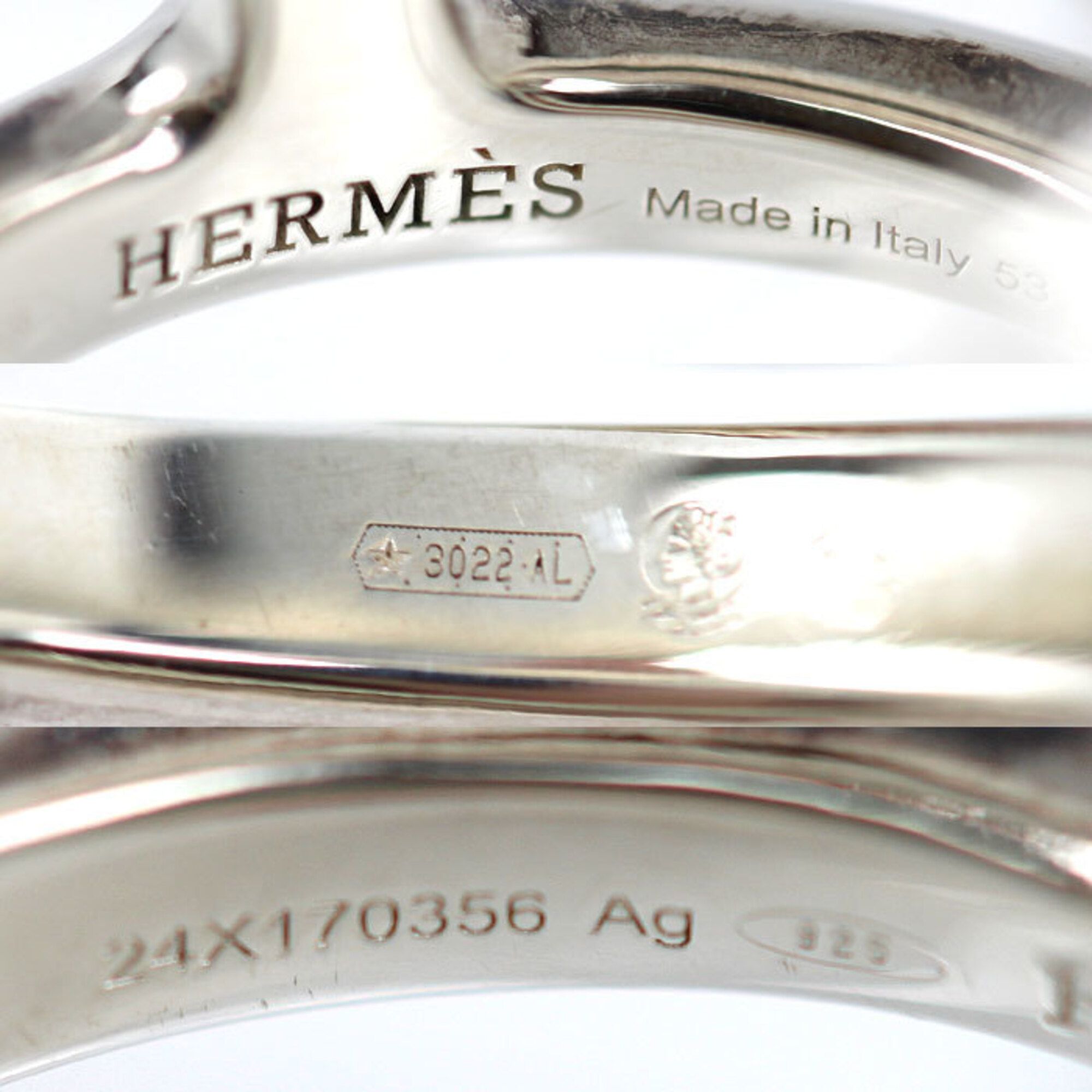 Silver 925 Band Ring (Pre-Owned) - Hermes - Modalova