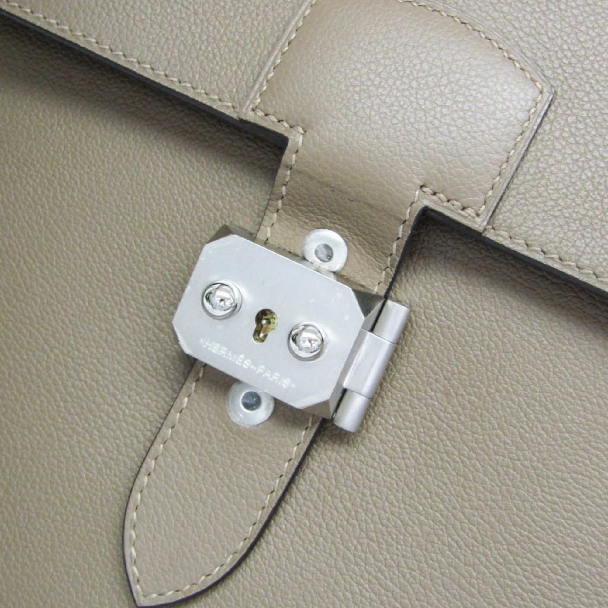 Sac A Depeche Taurillon Clemence Leather Briefcase Document Case (Pre-Owned) - Hermes - Modalova