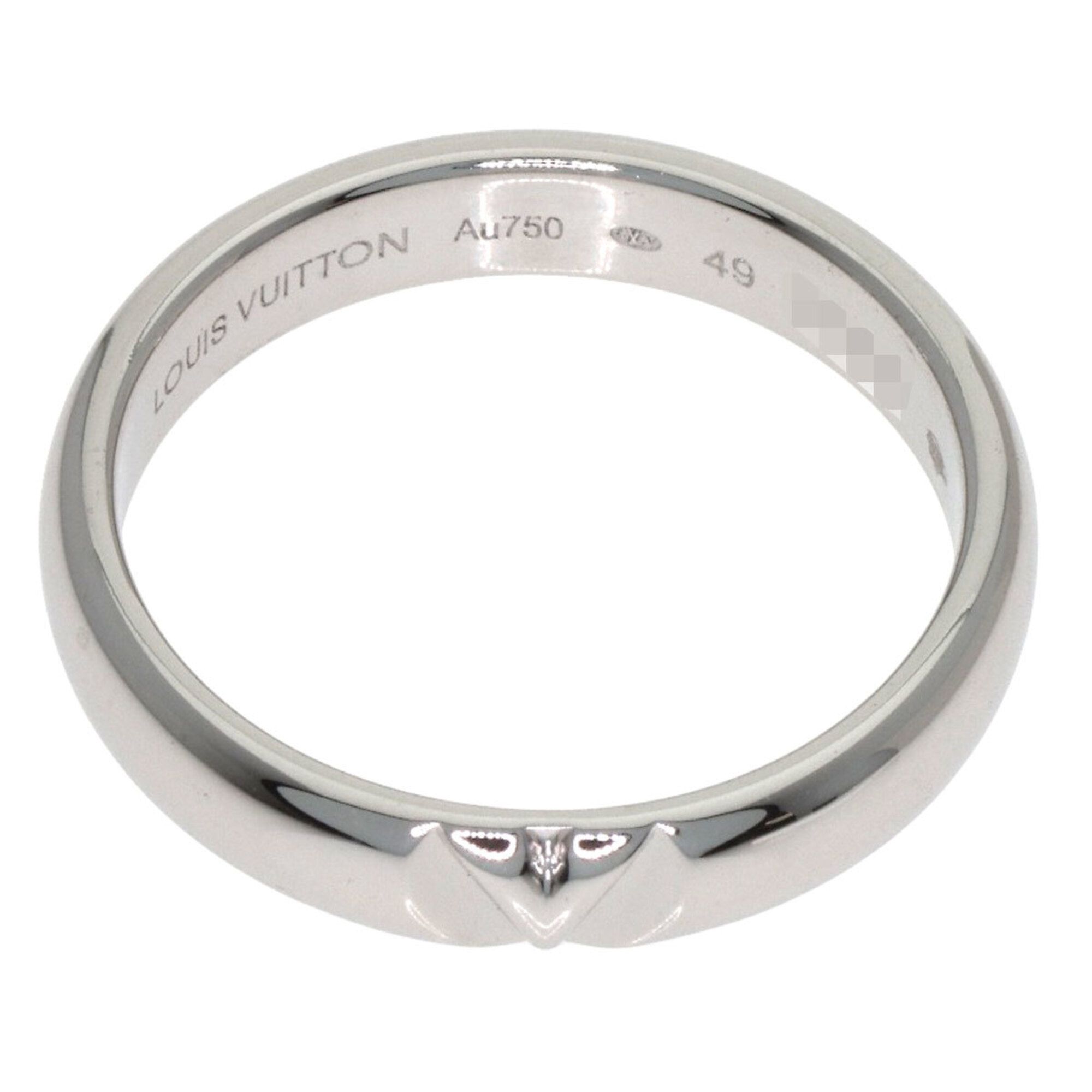 White Gold (18K) Band Ring (Pre-Owned) - Louis Vuitton - Modalova