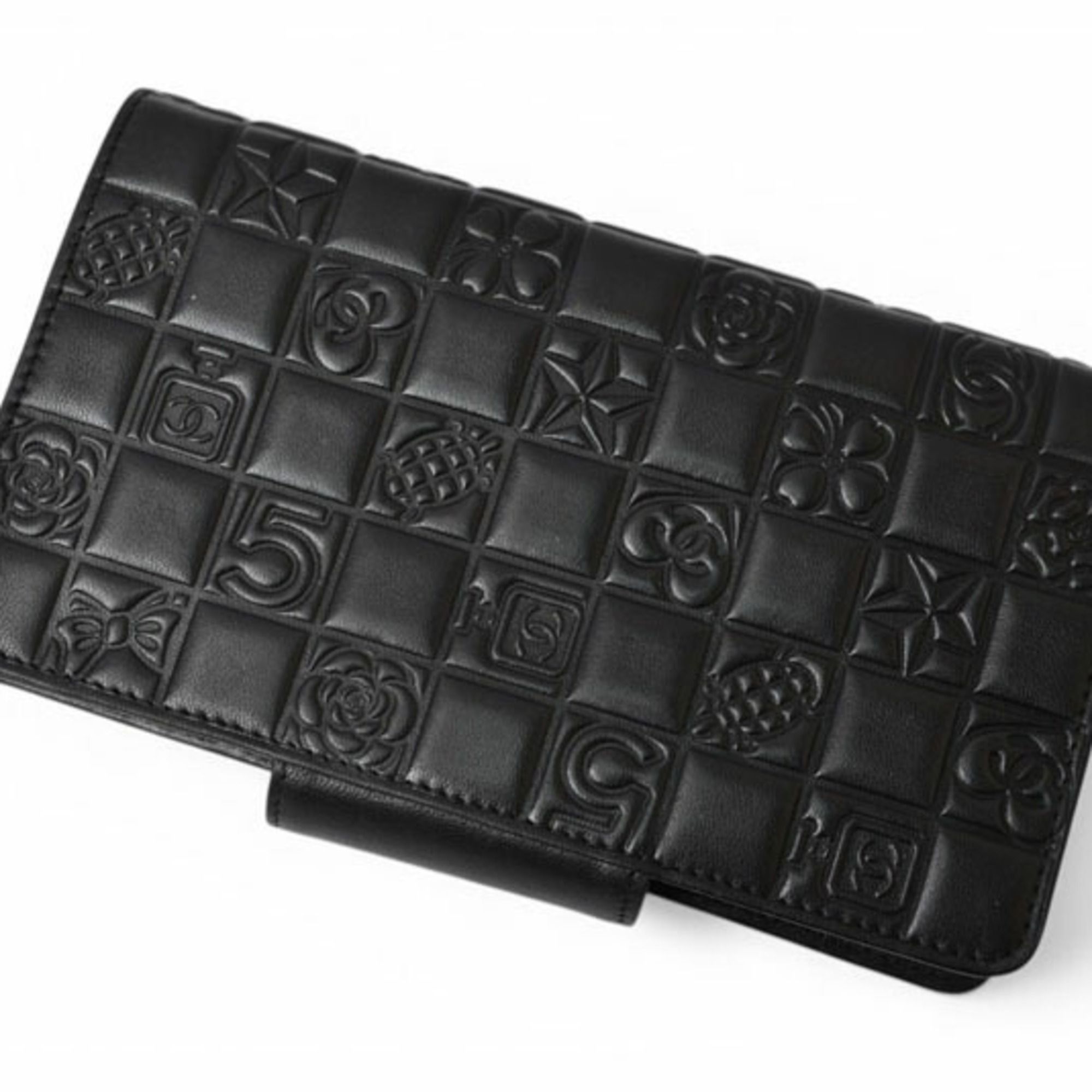 Leather Long Wallet (Bi-Fold) (Pre-Owned) - Chanel - Modalova