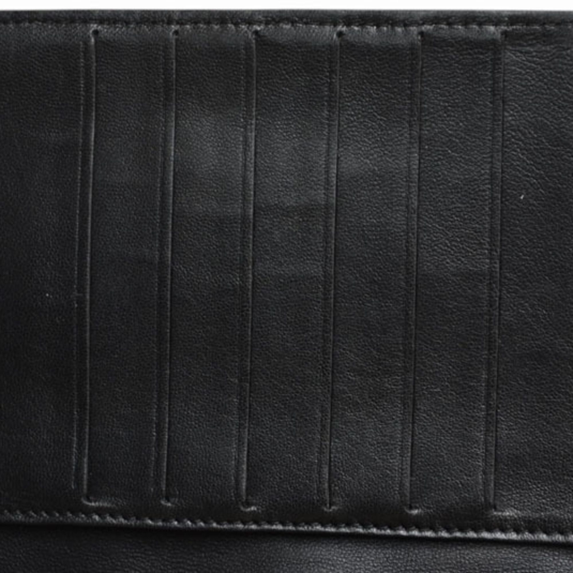 Leather Long Wallet (Bi-Fold) (Pre-Owned) - Chanel - Modalova