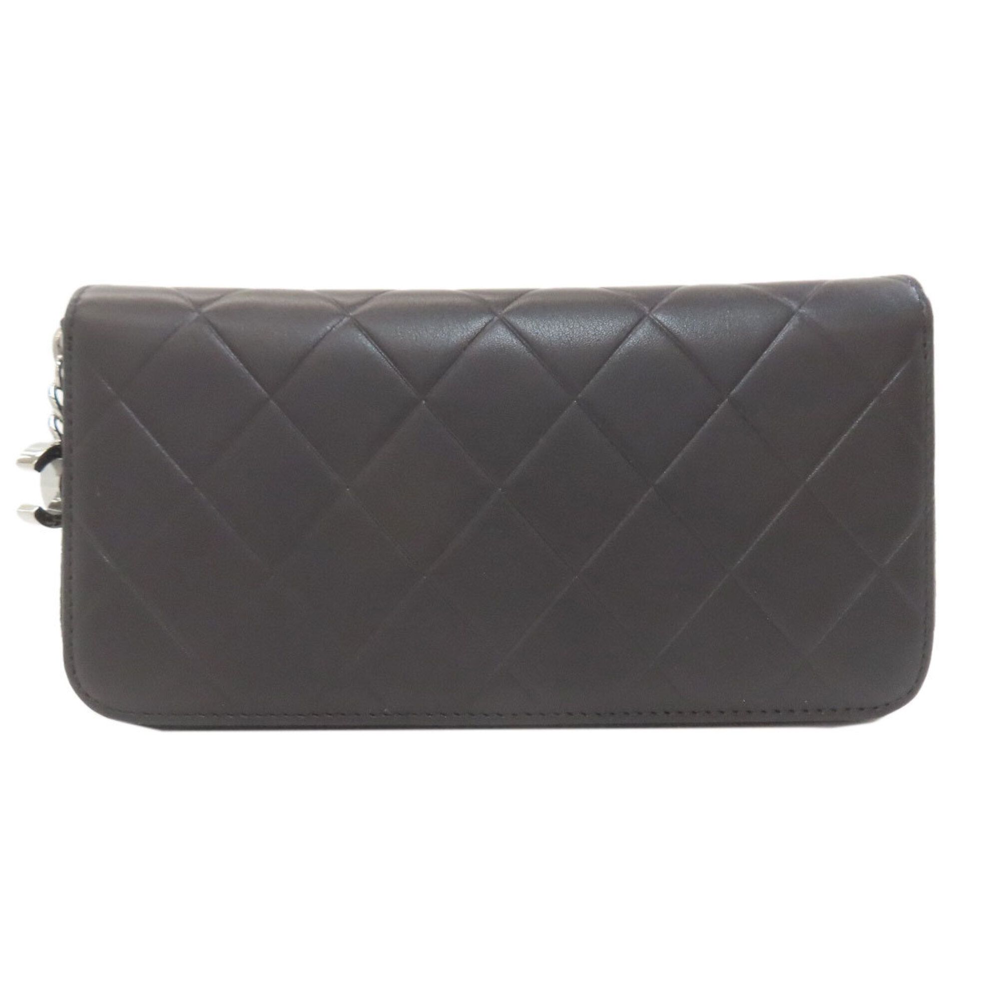 Leather Long Wallet (Bi-Fold) (Pre-Owned) - Chanel - Modalova