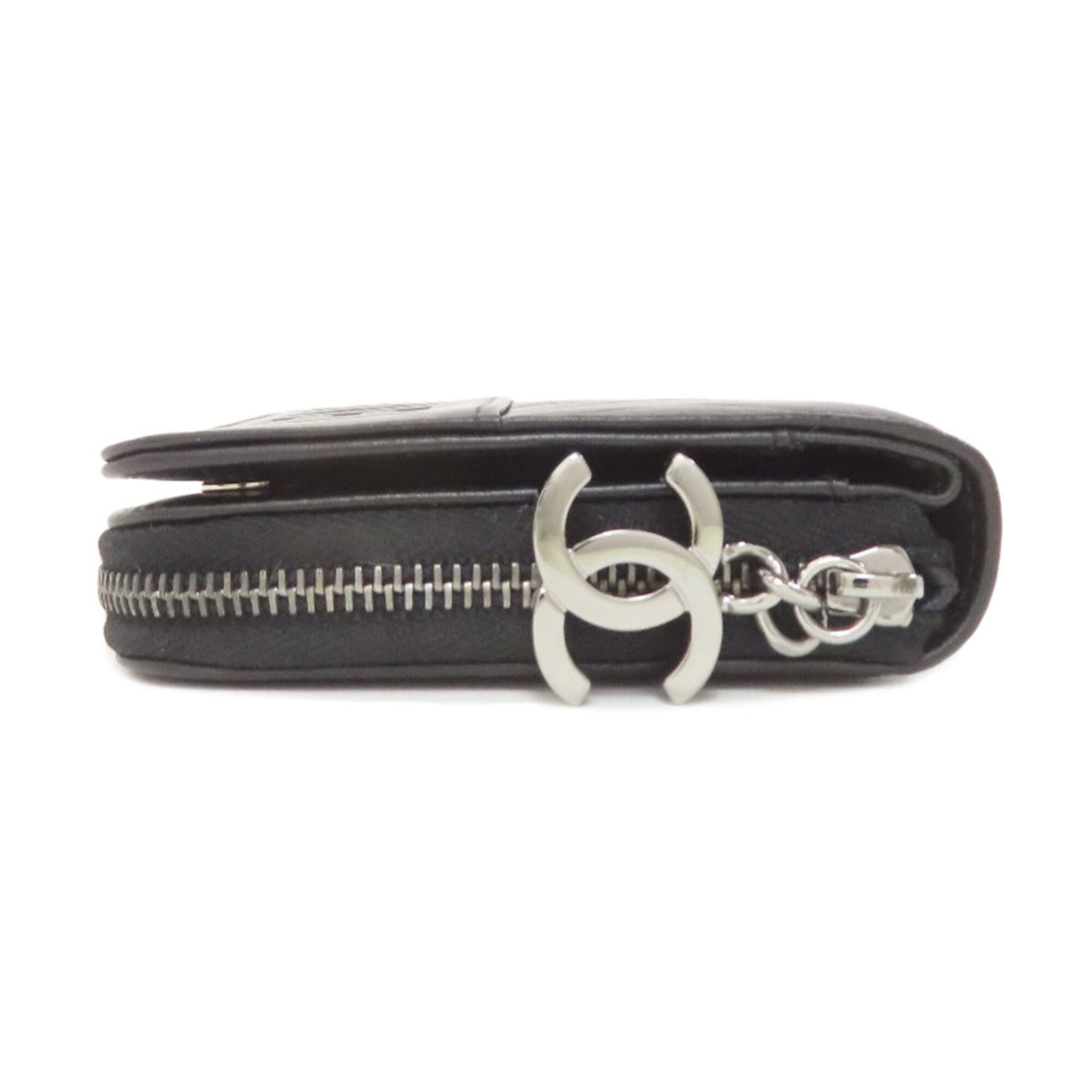 Leather Long Wallet (Bi-Fold) (Pre-Owned) - Chanel - Modalova