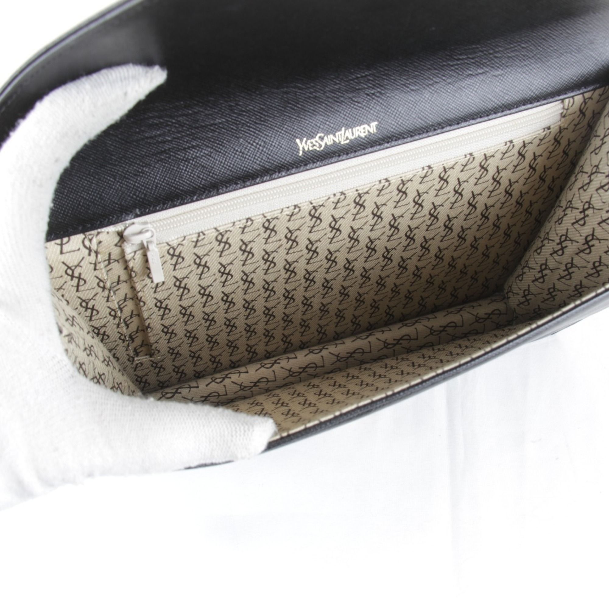 Leather Clutch Bag (Pre-Owned) - Saint Laurent - Modalova