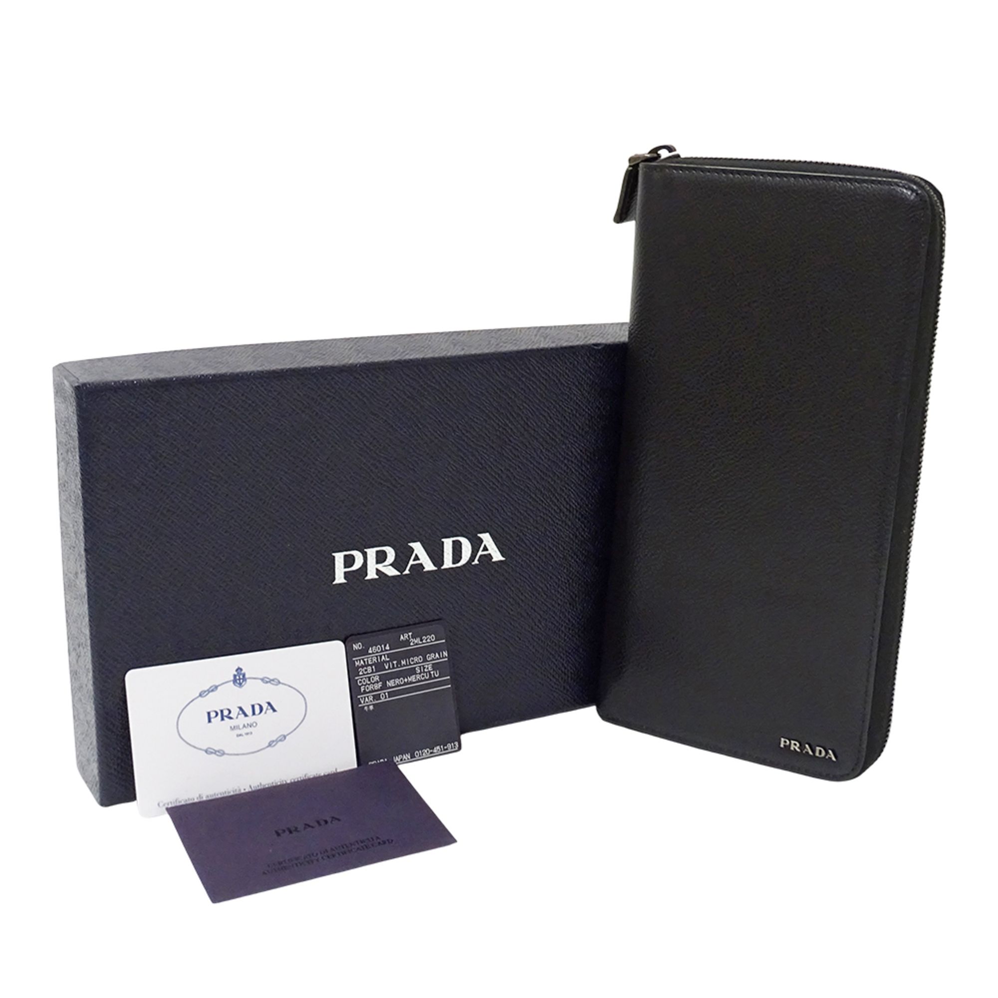 Leather Long Bill Wallet (Bi-Fold) (Pre-Owned) - Prada - Modalova