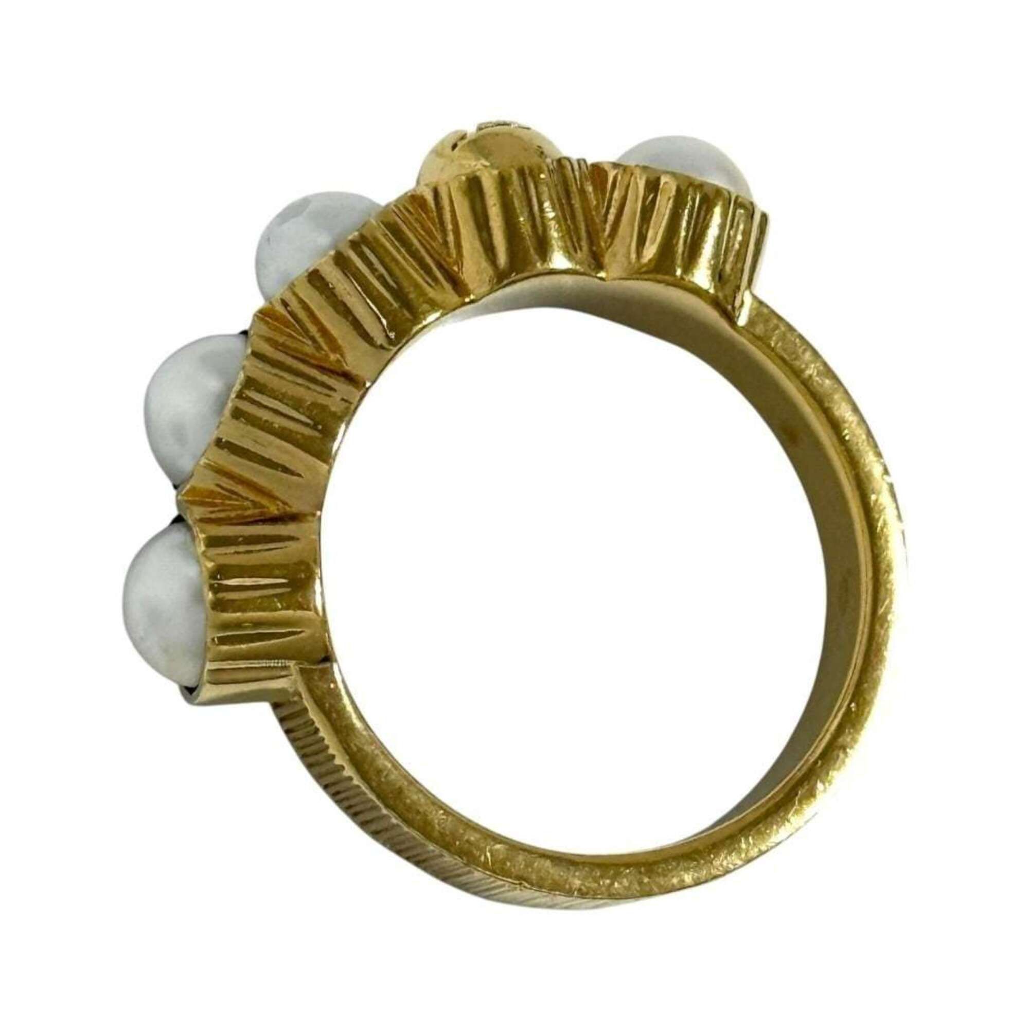 Artificial Pearl Metal Band Ring (Pre-Owned) - Louis Vuitton - Modalova